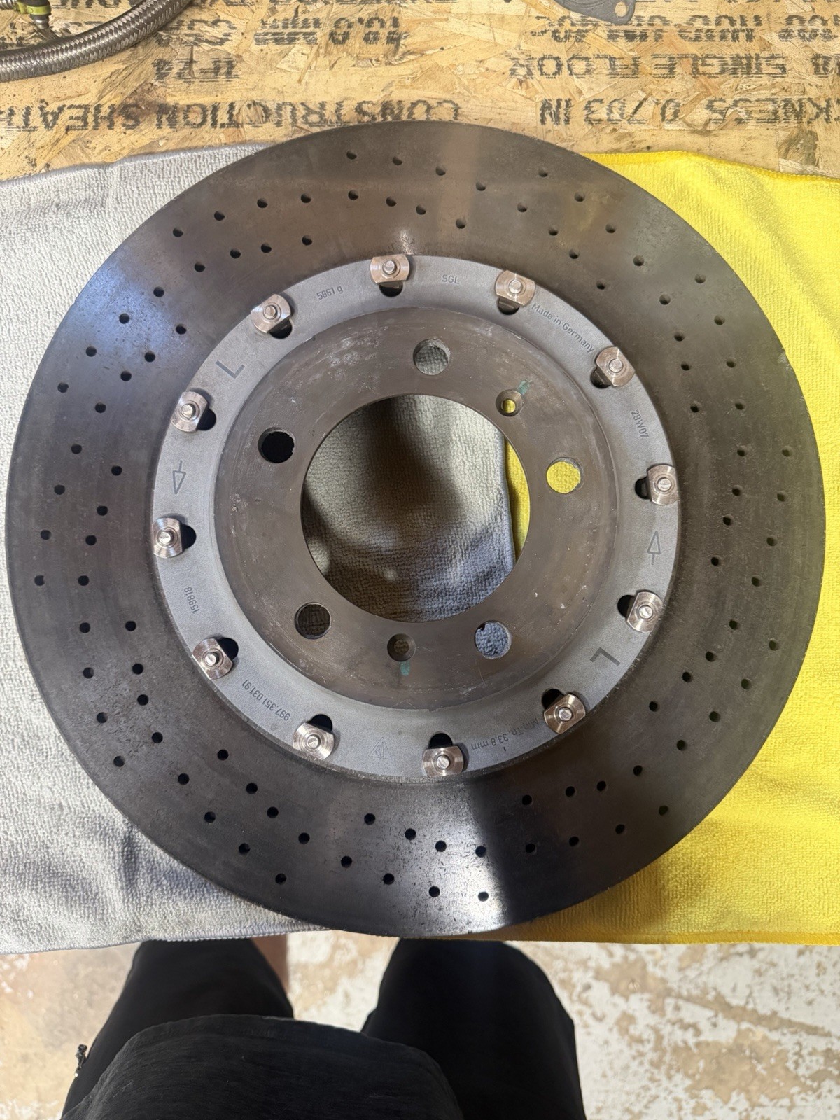 997 Porsche Carbon Ceramic Brake Disc Rotor Set Front Rear Left Right
