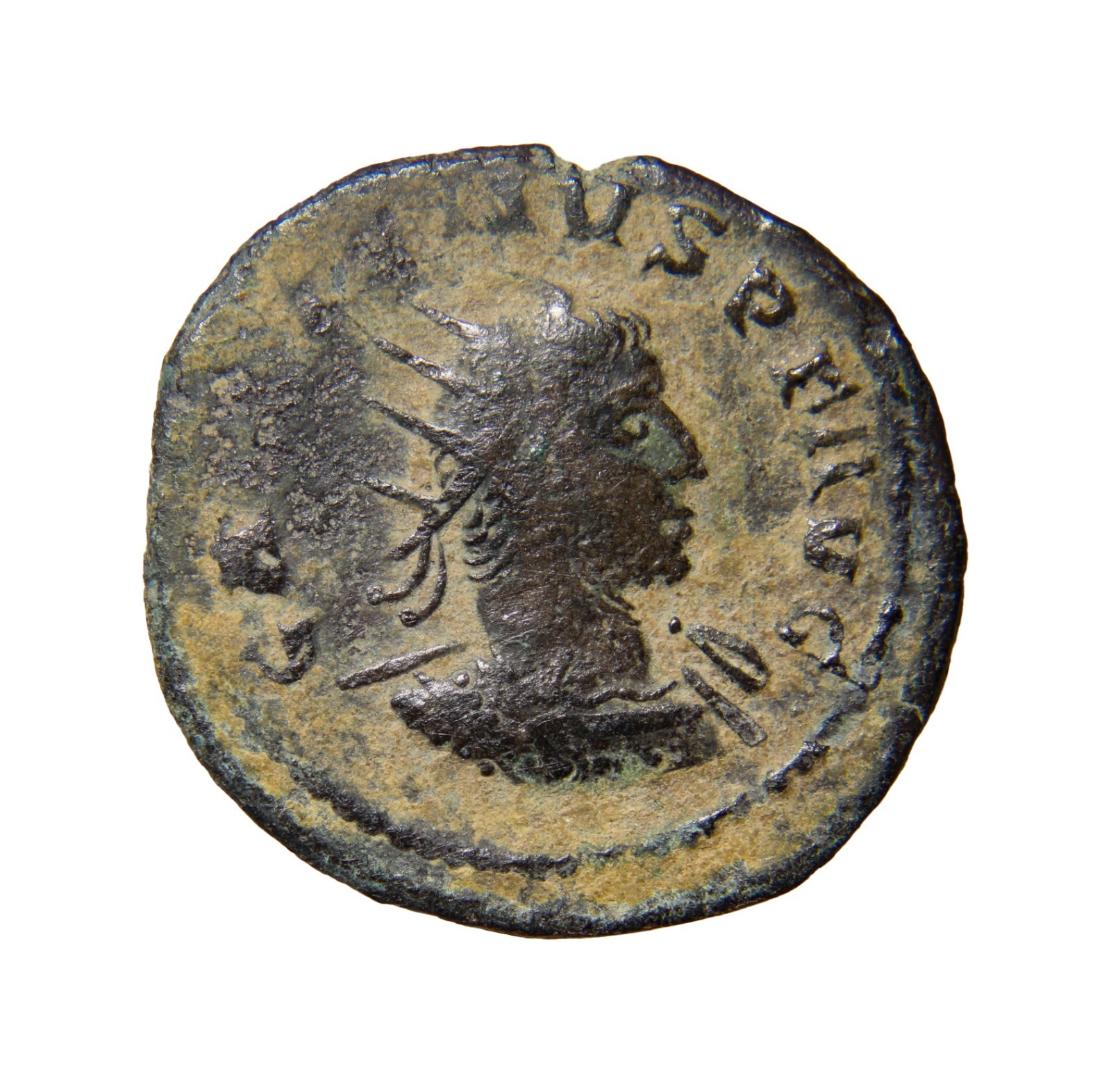 RARE Gallienus (253-268) AR or Bl silvered Antoninianus (2.92g, 21mm) Mediolanum