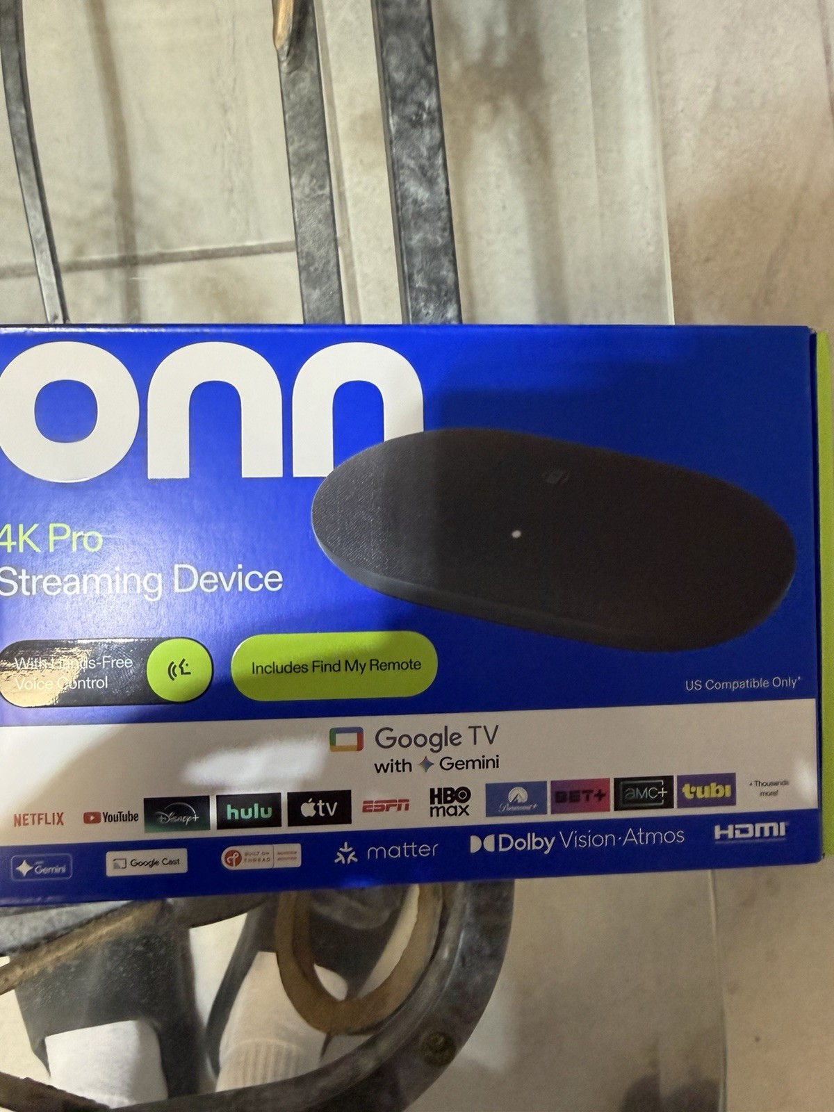 onn 4K Pro Streaming Device, Google TV with Gemini (NEW 2026 Model) - Ultra-fast