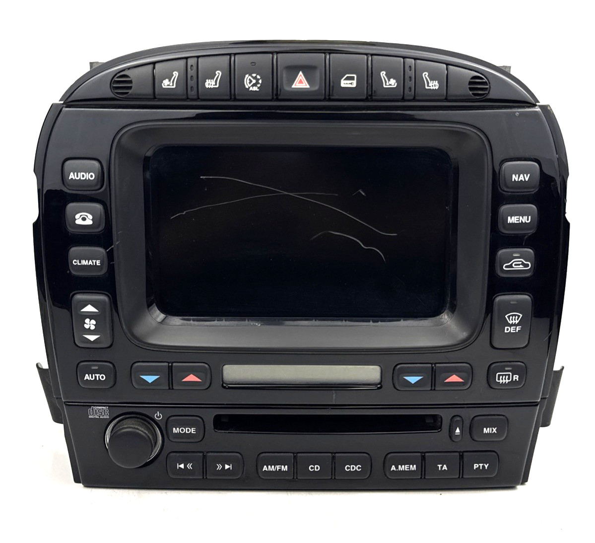 ✅ 03-08 Jaguar S-type Radio CD Player AC Climate GPS Screen OEM 2R83-10E889-AG