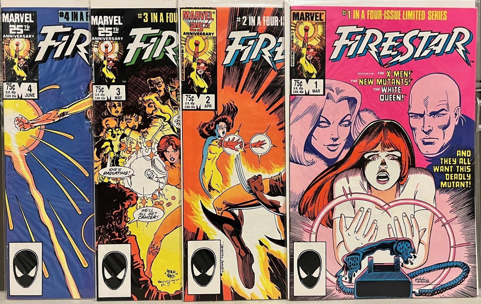 FIRESTAR #1-4 Complete Limited Series Set (1986 Marvel) FIRESTAR #1-4 Complete Limited Series Set (1986 Marvel)