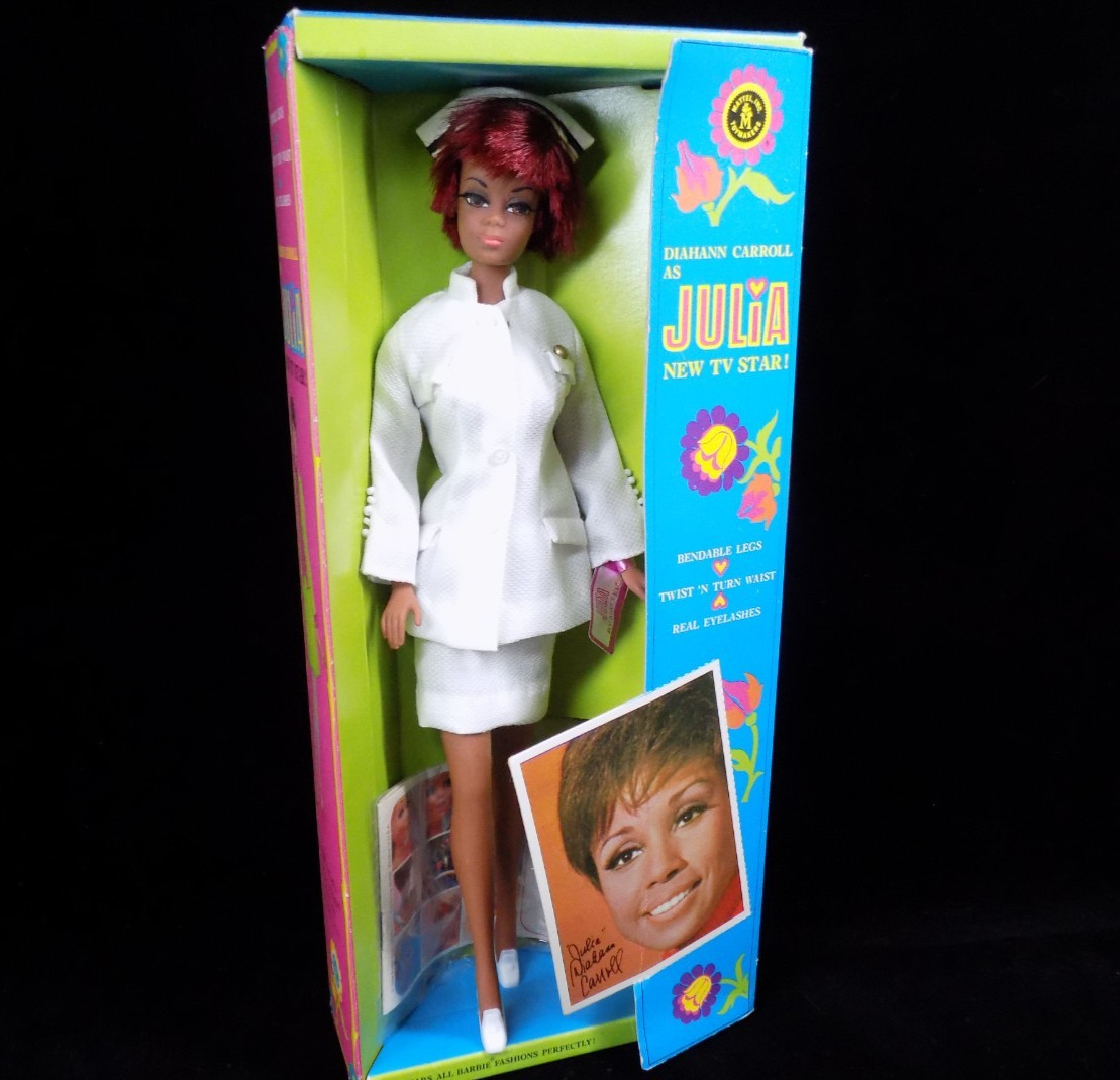 Vintage Barbie Doll TNT Julia Nurse Diahann Carroll First Issue NRFB Stock 1127 Vintage Barbie Doll TNT Julia Nurse Diahann Carroll First Issue NRFB Stock 1127