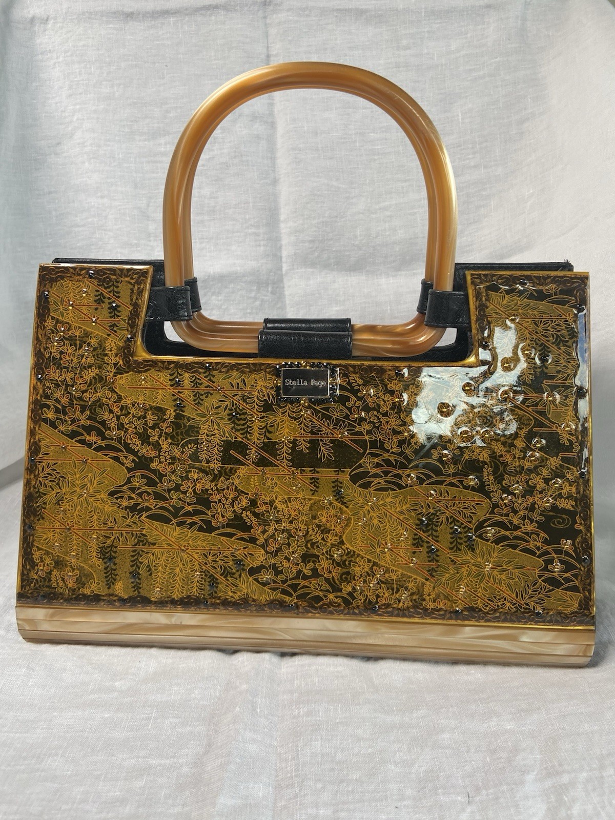 Vintage Stella Page Handmade Bag NWOT