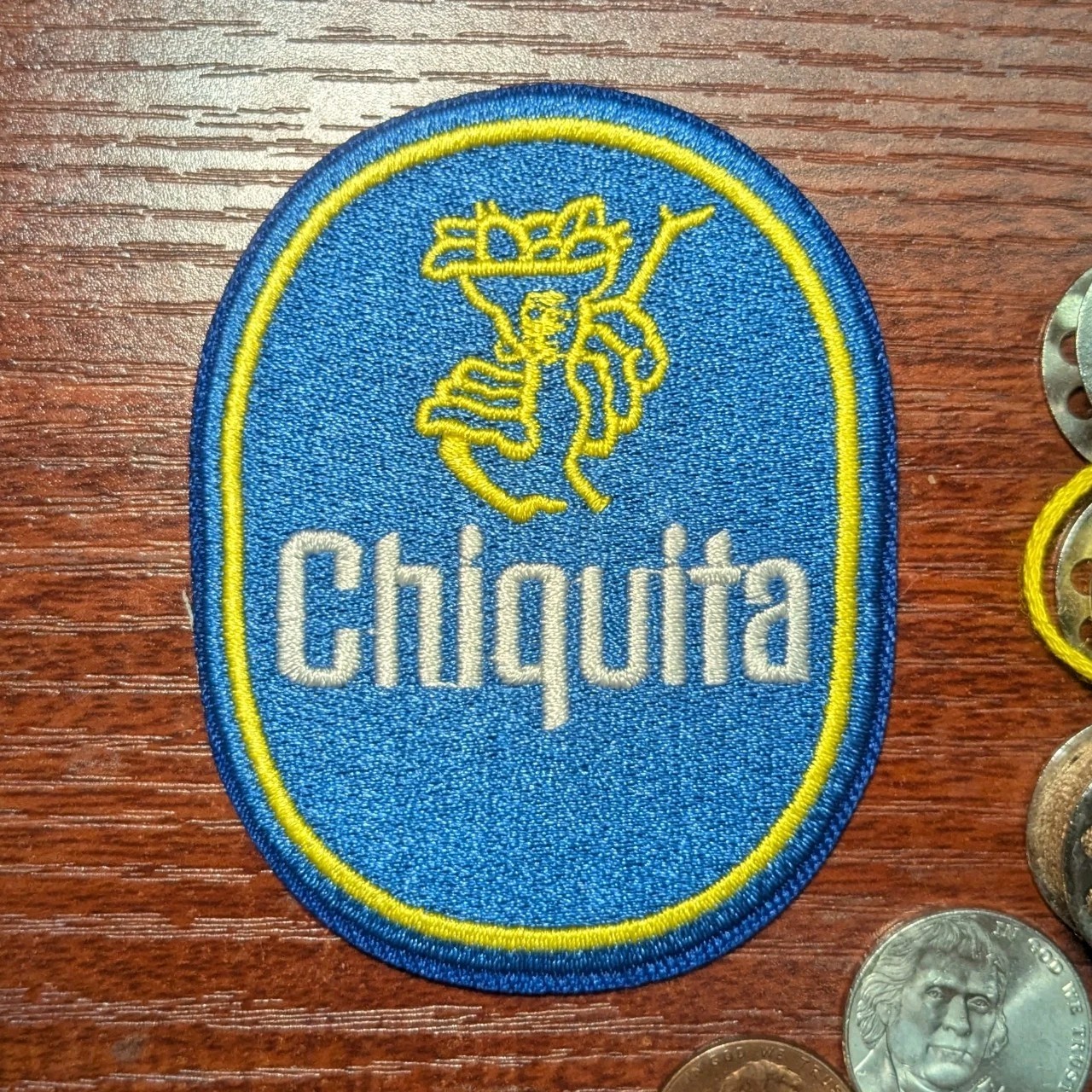 Chiquita Fan Patch Banana Lady Pop Art Iconic Embroidered Iron On 3x2.25\