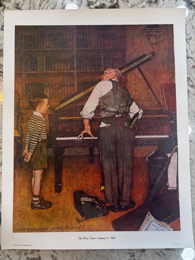 VTG Norman Rockwell Lithograph - TCPC \