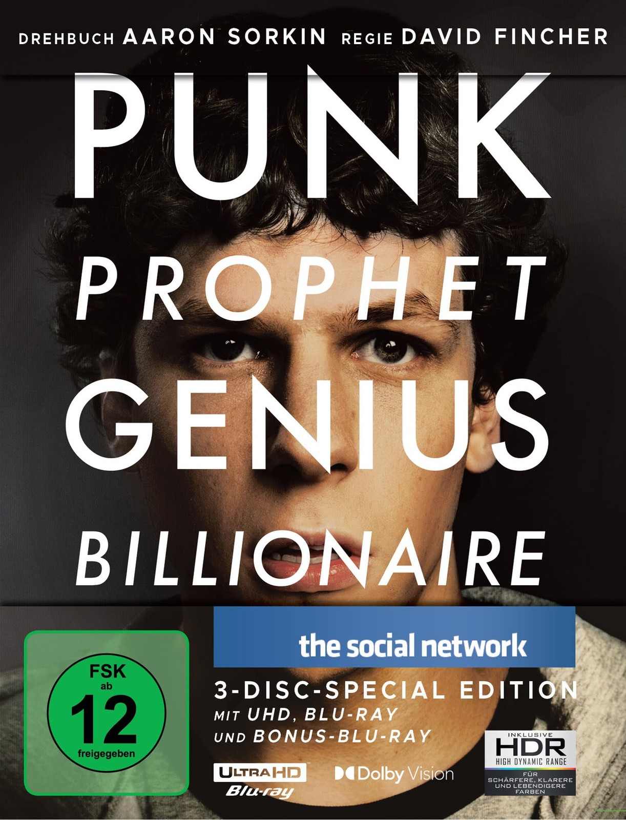 The Social Network - Limited Steelbook (4K Ultra HD (4K UHD Blu-ray) (UK IMPORT)