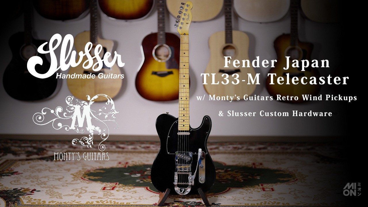 Fender Japan TL33-M W/ Monty\'s Guitars Retro Wind Pickups & Slusser [AUTH]