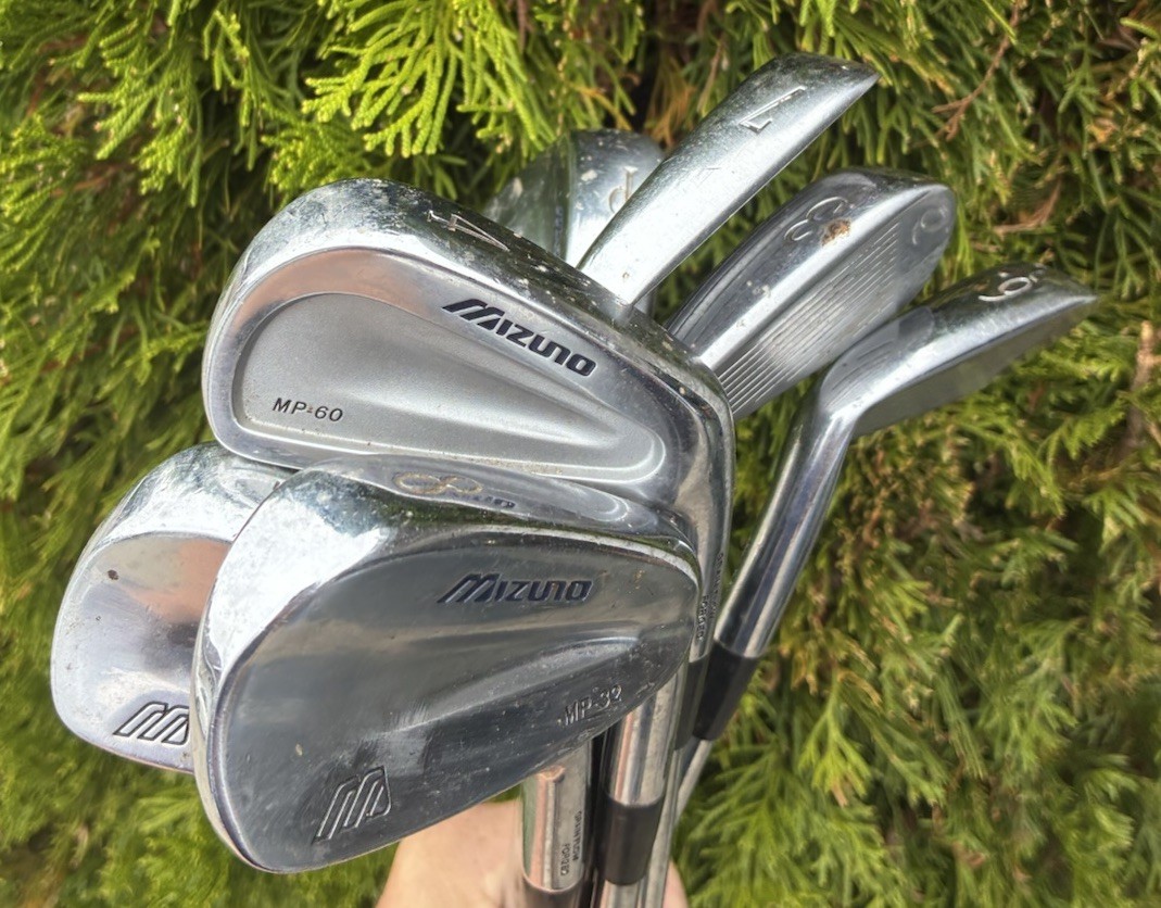 Mizuno MP-60 Forged 3-4-5-6 MP-32 7-8-9-Pw Combo RH DGSL X100 Iron Set +1 Inch Mizuno MP-60 Forged 3-4-5-6 MP-32 7-8-9-Pw Combo RH DGSL X100 Iron Set +1 Inch