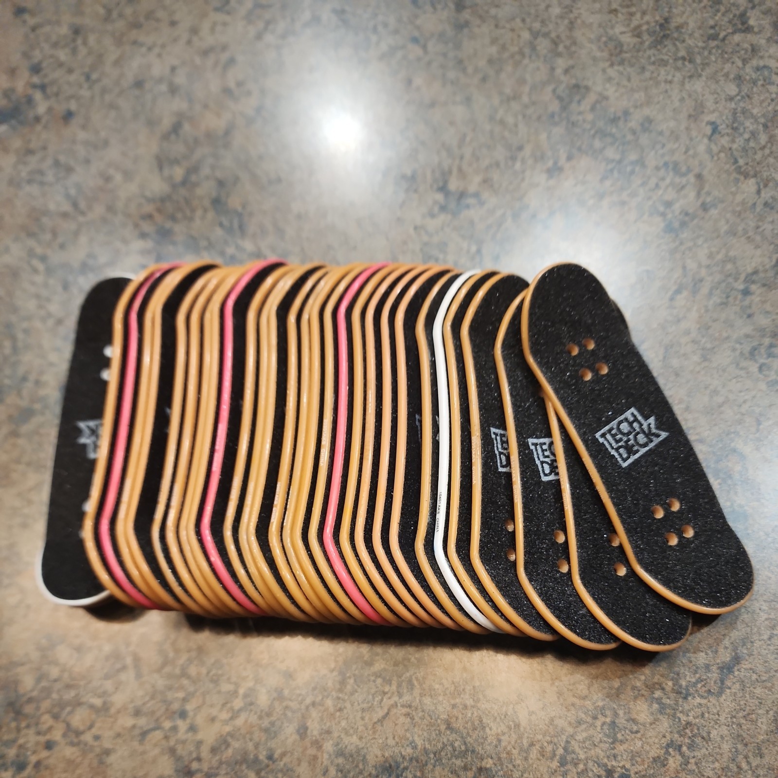 30 Tech Deck Fingerboard Decks Lot - Flip, Almost, Element, random No wheels sk8