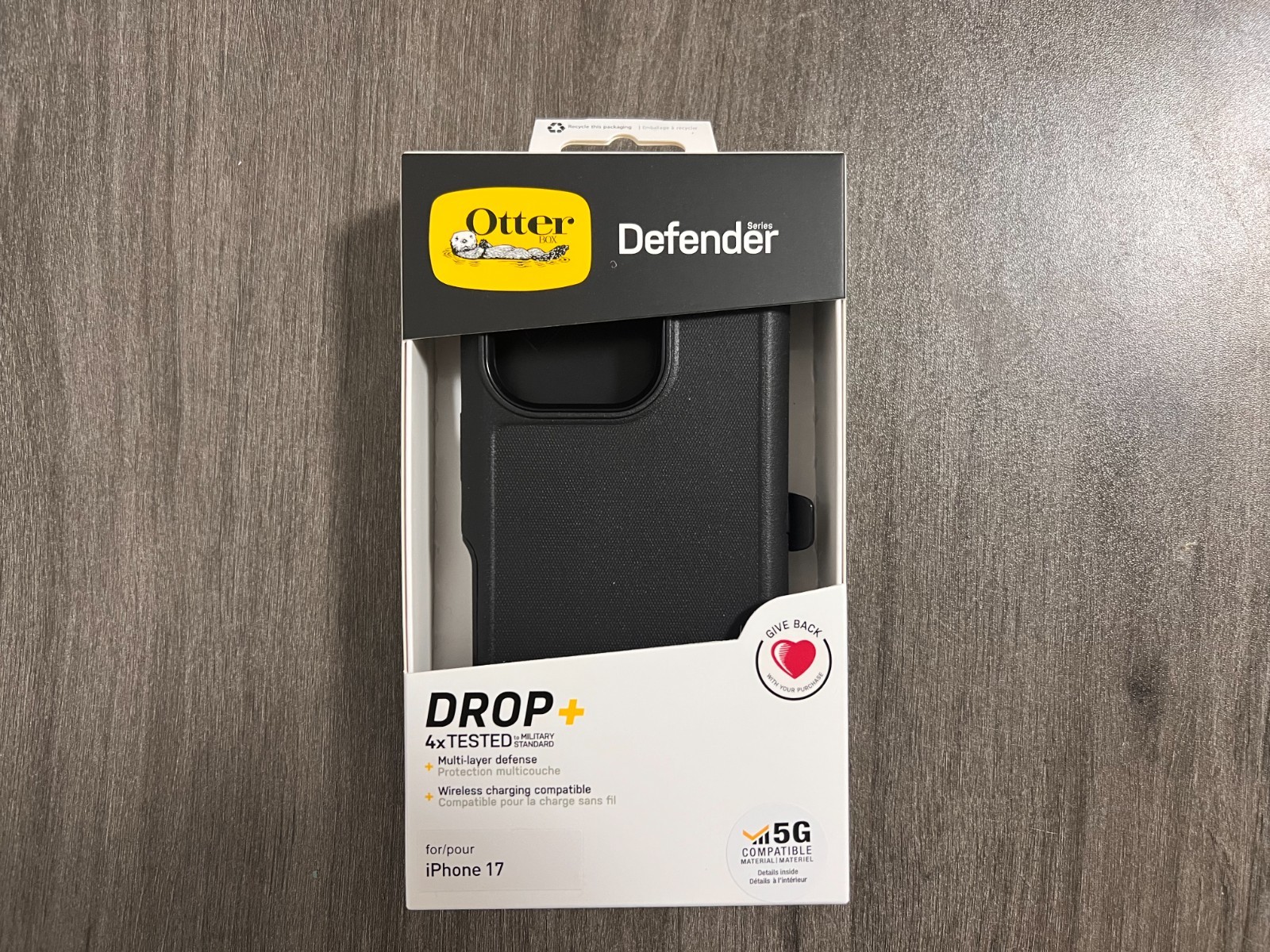 New Defender Series Case with Holster Case For iPhone 17 -Black
