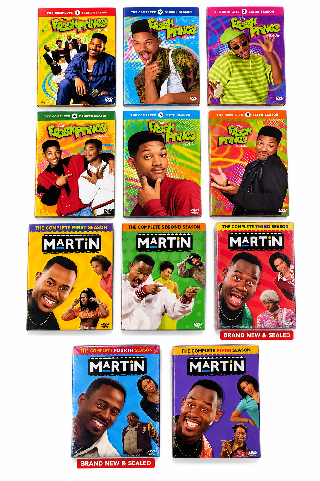 The Fresh Prince of Bel-Air • Martin - Complete Series - Seasons 1-6 & 1-5