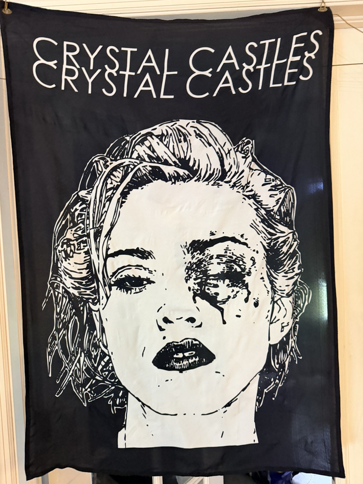 Official Crystal Castles “Madonna” Wall Flag Tapestry 41 x 28  Vintage Retro 