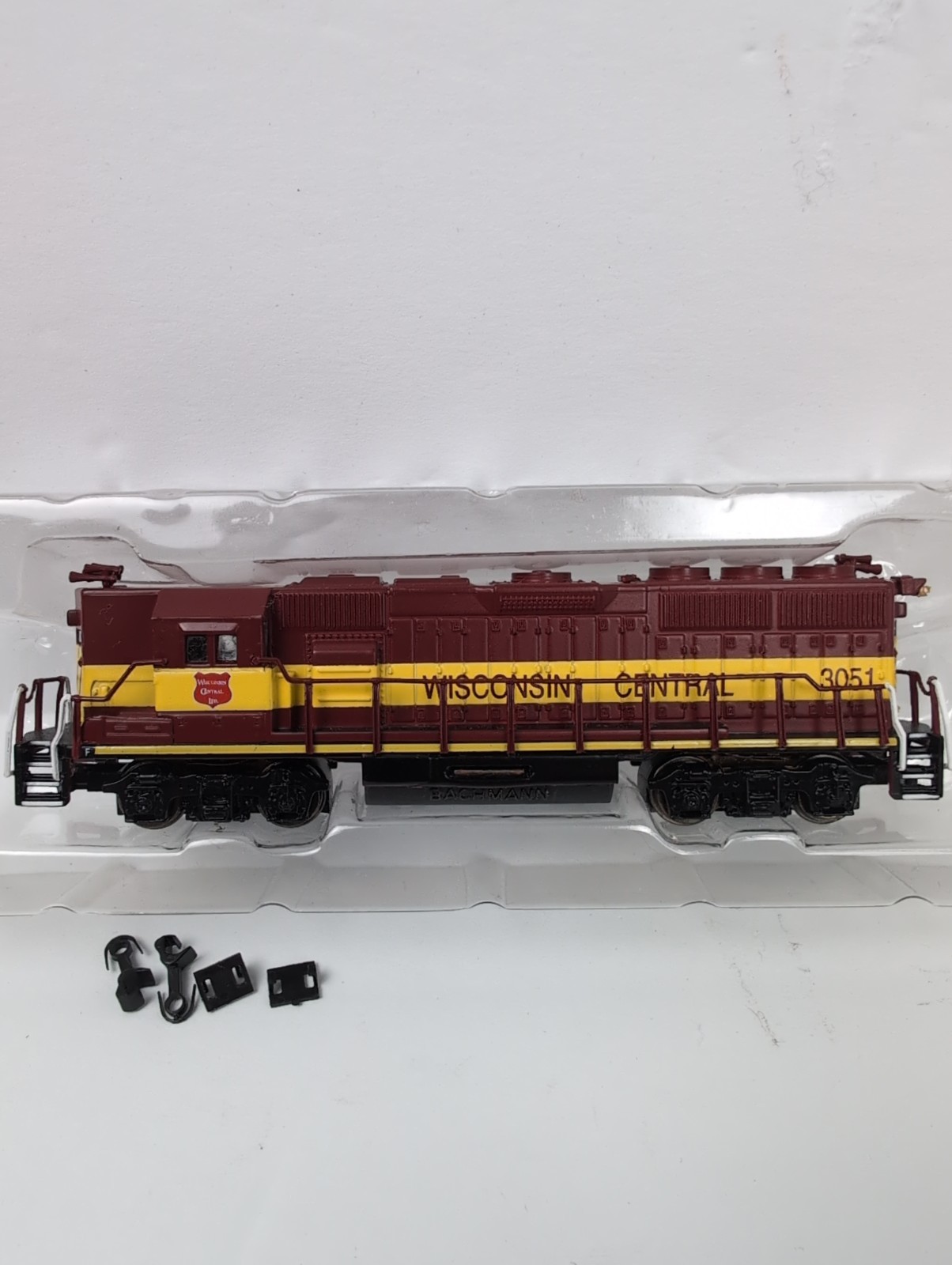 Bachman N Scale Wisconsin Central EMD GP50 Locomotive Road #3051 Lights #61297 