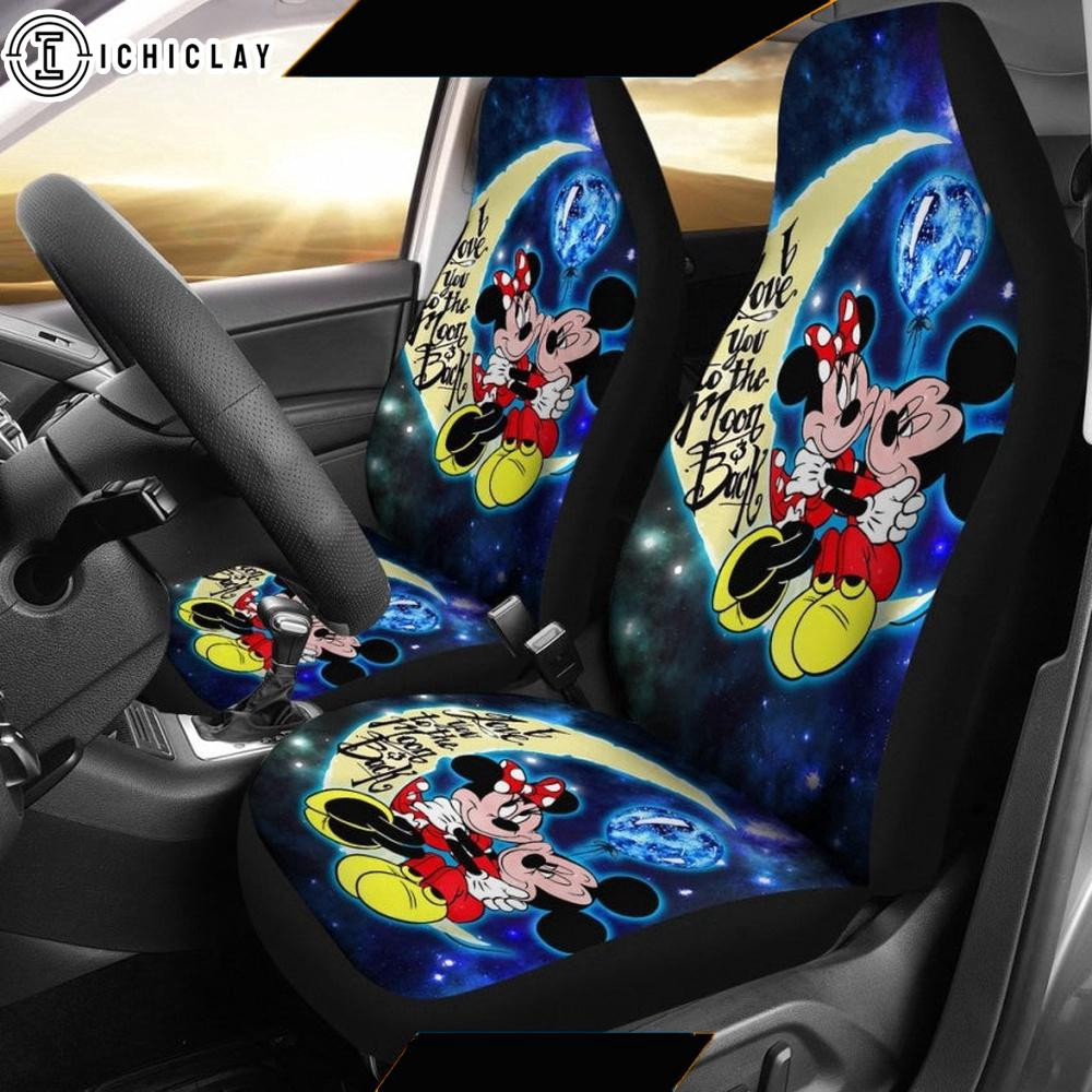Mickey and Minnie Mouse Love You to the Moon Car Seat Covers (set of 2) Mickey and Minnie Mouse Love You to the Moon Car Seat Covers (set of 2)