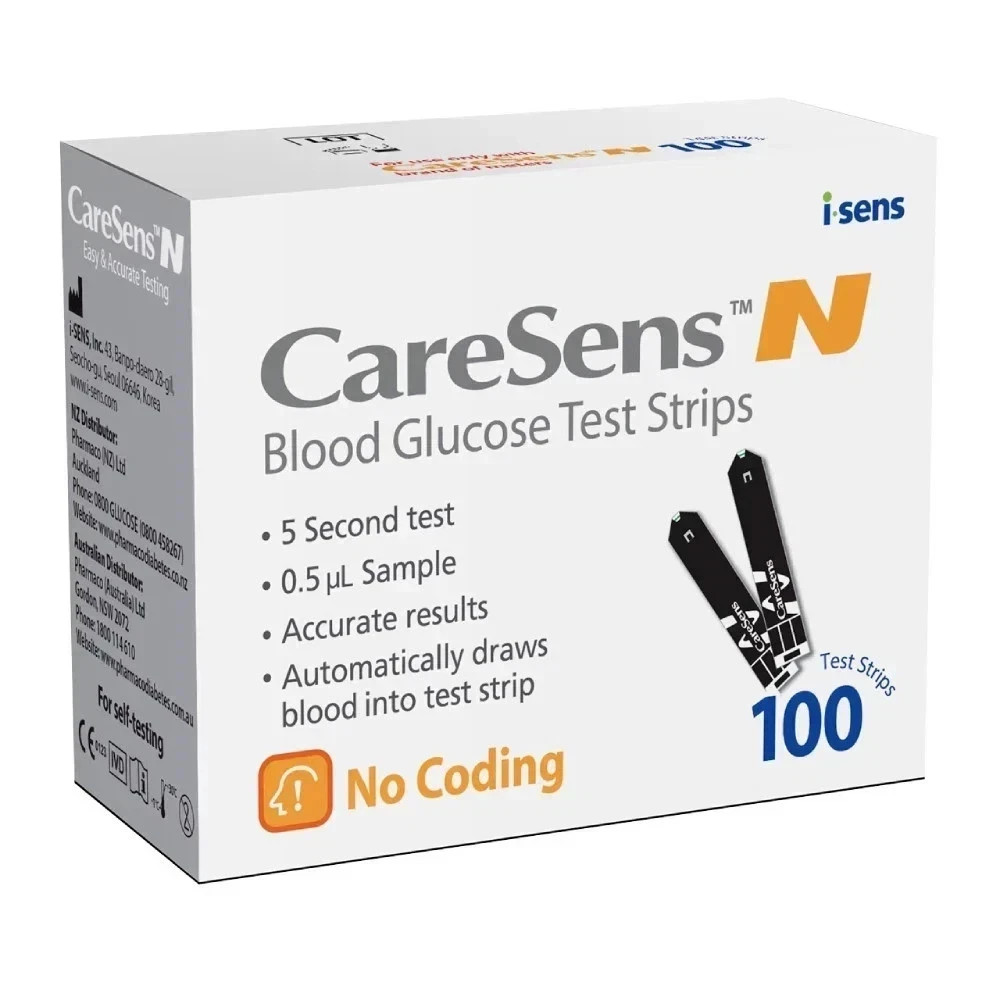 CareSens N Blood Glucose 100 TEST STRIPS LONG EXPIRY- (100% genuine Product)
