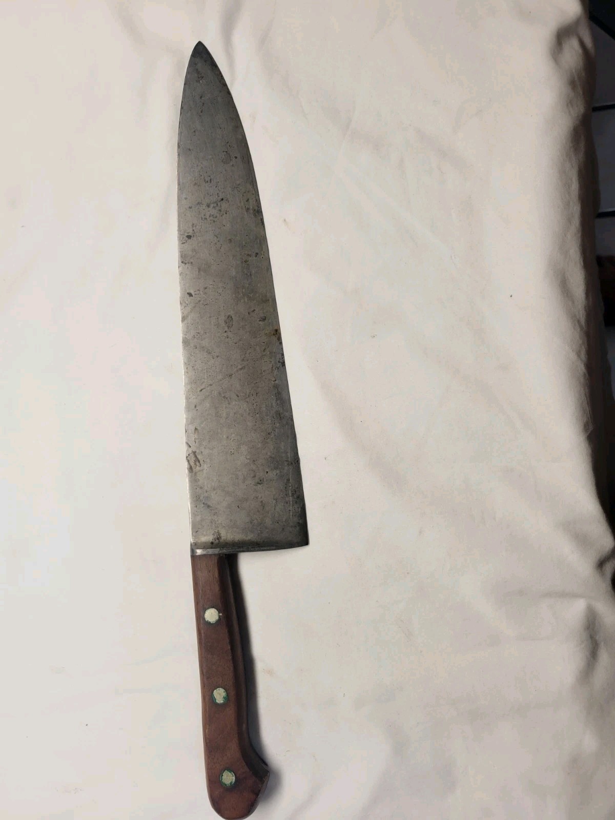 Vintage Dexter Model 48912 12” Carbon Steel Chef Butcher Knife VGC Vintage Dexter Model 48912 12” Carbon Steel Chef Butcher Knife VGC