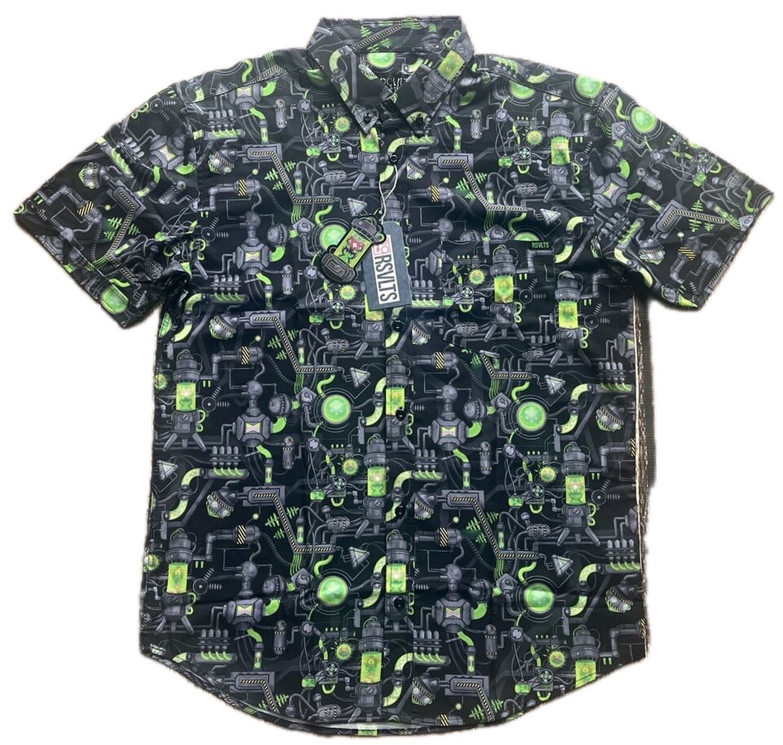 RSVLTS Mad Science 2.0 DropZone Exclusive KUNUFLEX Short Sleeve Shirt Mens M