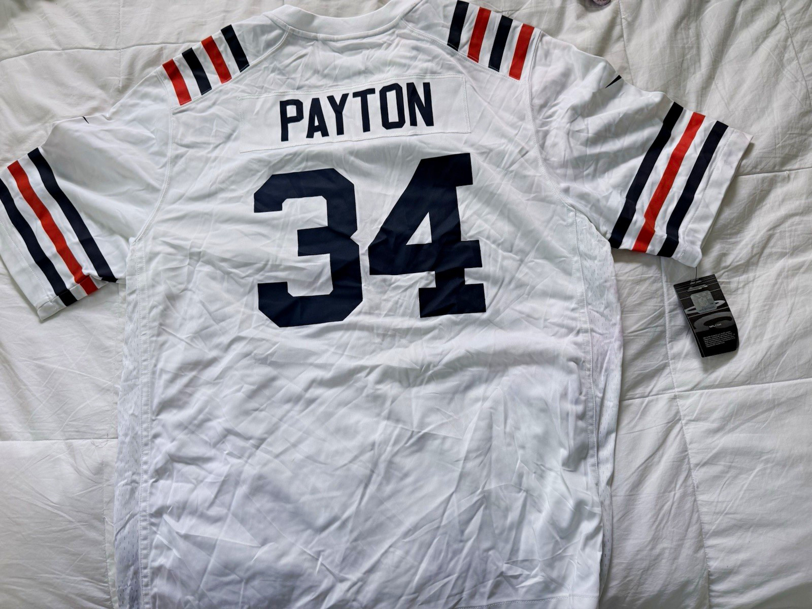 Nike Chicago Bears Walter Payton #34 Men\'s XL Jersey White Navy Orange NFL Nike Chicago Bears Walter Payton #34 Men\'s XL Jersey White Navy Orange NFL