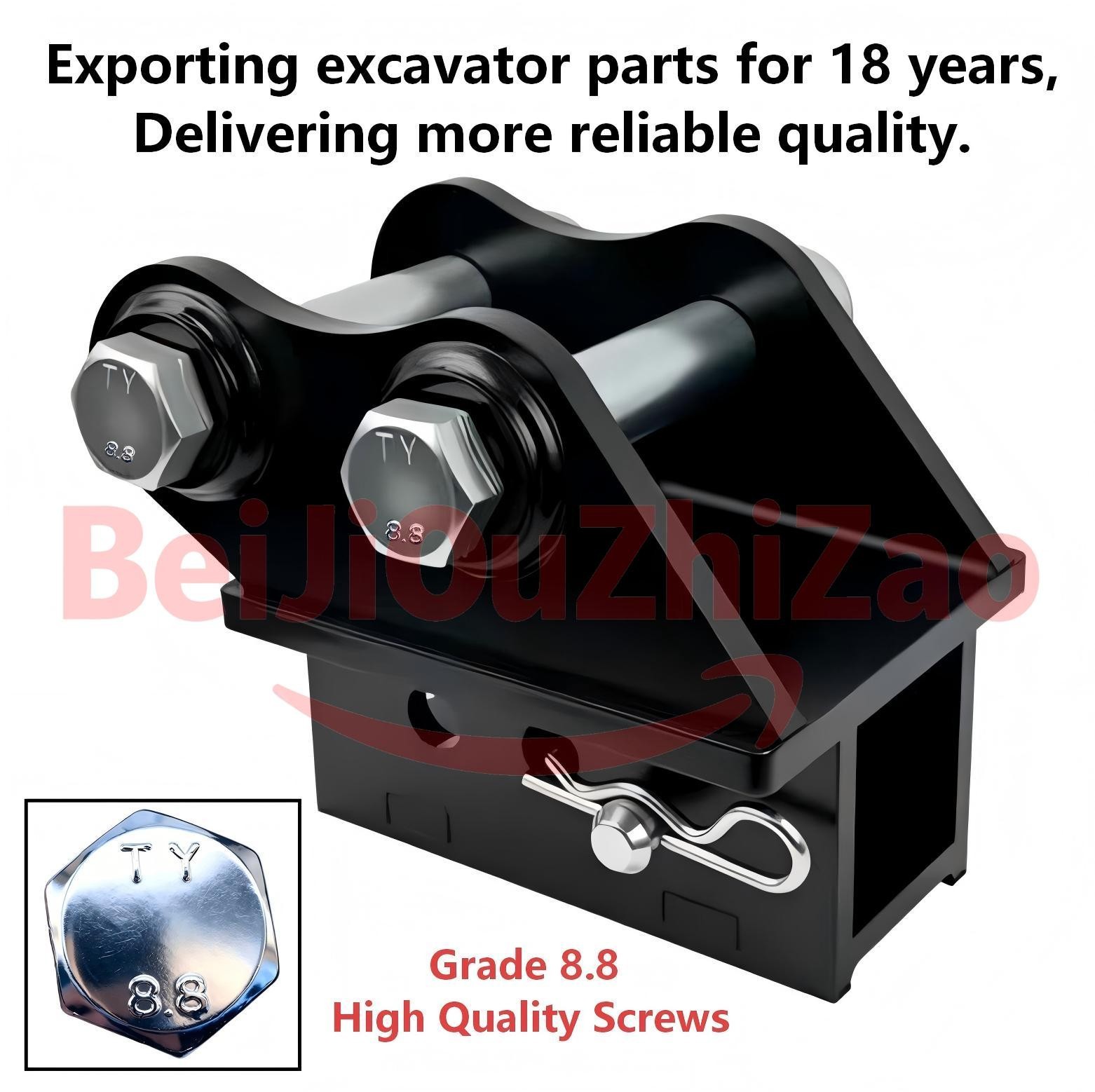 Heavy Duty Trailer Hitch Receiver For 0.8-2 Ton Mini Excavator Towing Attachment