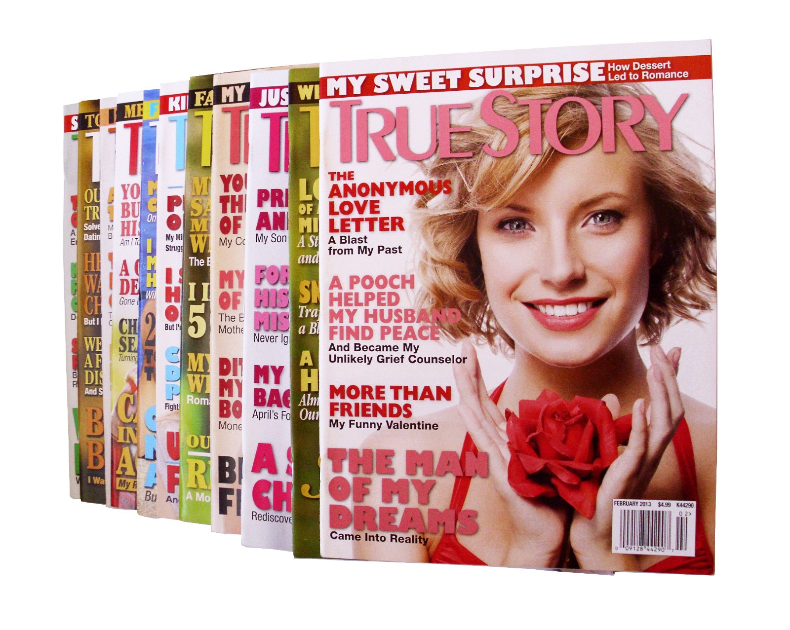 2013 True Story Magazines, 11 months, January to December, missing January.