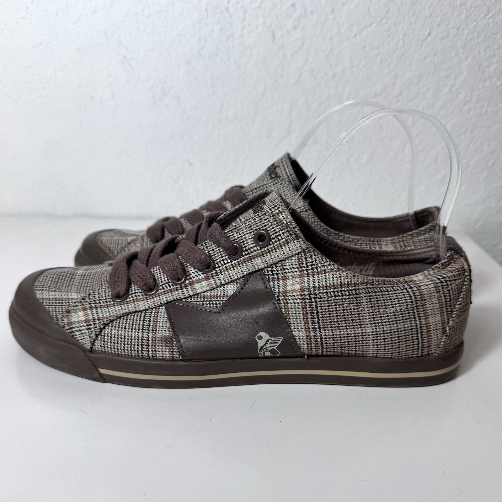 Macbeth Eliot Plaid Sneakers Shoes Vintage Chocolate Brown Mens 8 Vintage Macbeth Eliot Plaid Sneakers Shoes Vintage Chocolate Brown Mens 8 Vintage