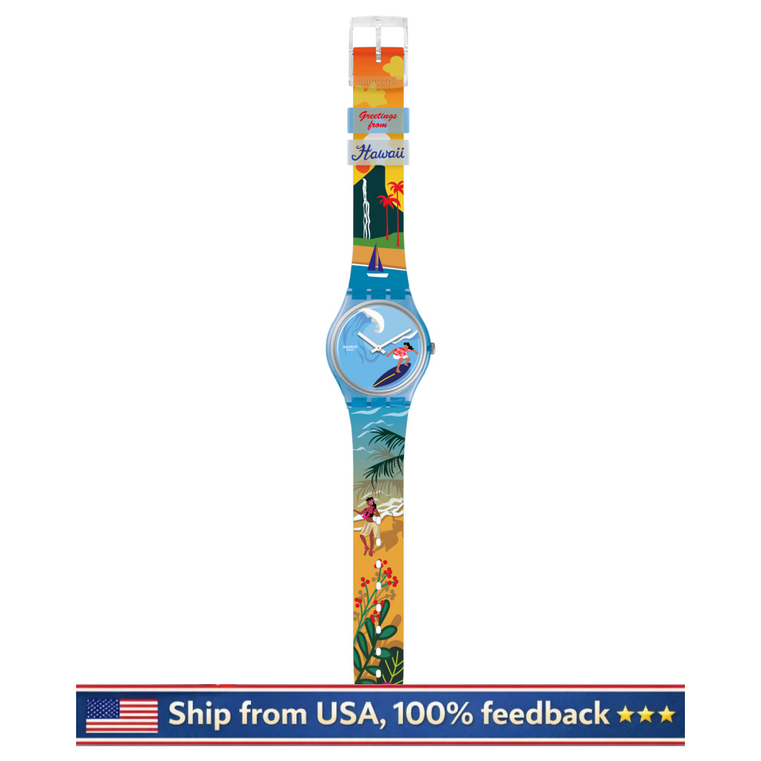 NEW & GENUINE Swatch Destination Limited Edition Wristwatch PAU HANA TIME GZ339