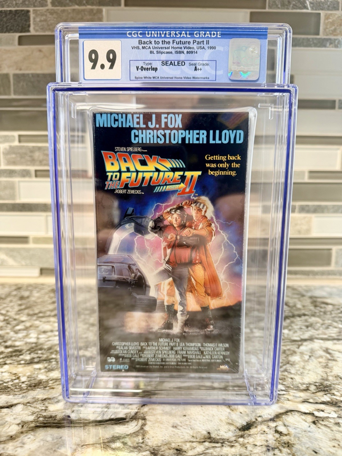 1989 Back to the Future II 2 VHS MCA, CGC Graded 9.9 A++ Factory Sealed PRISTINE 1989 Back to the Future II 2 VHS MCA, CGC Graded 9.9 A++ Factory Sealed PRISTINE