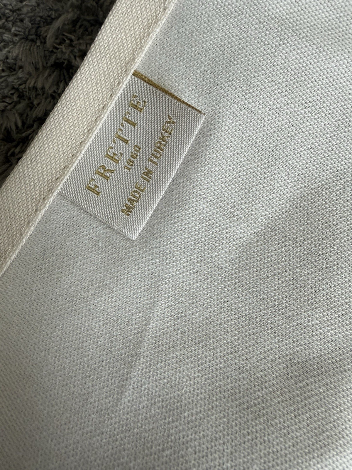 Frette Italy (12) New Napkins 100% Cotton Ivory Half Tone 22x22”