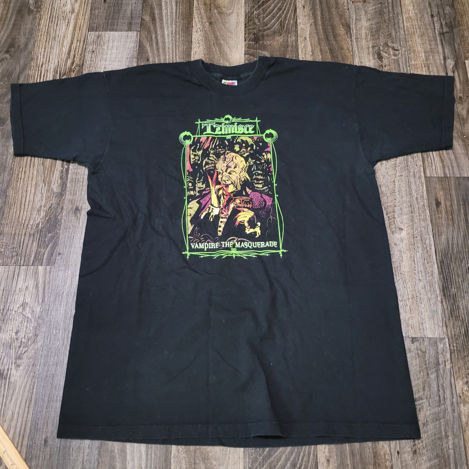 Vintage Vampire The Masquerade Tzimisce T-Shirt XXL Fruit of the Loom Black RPG