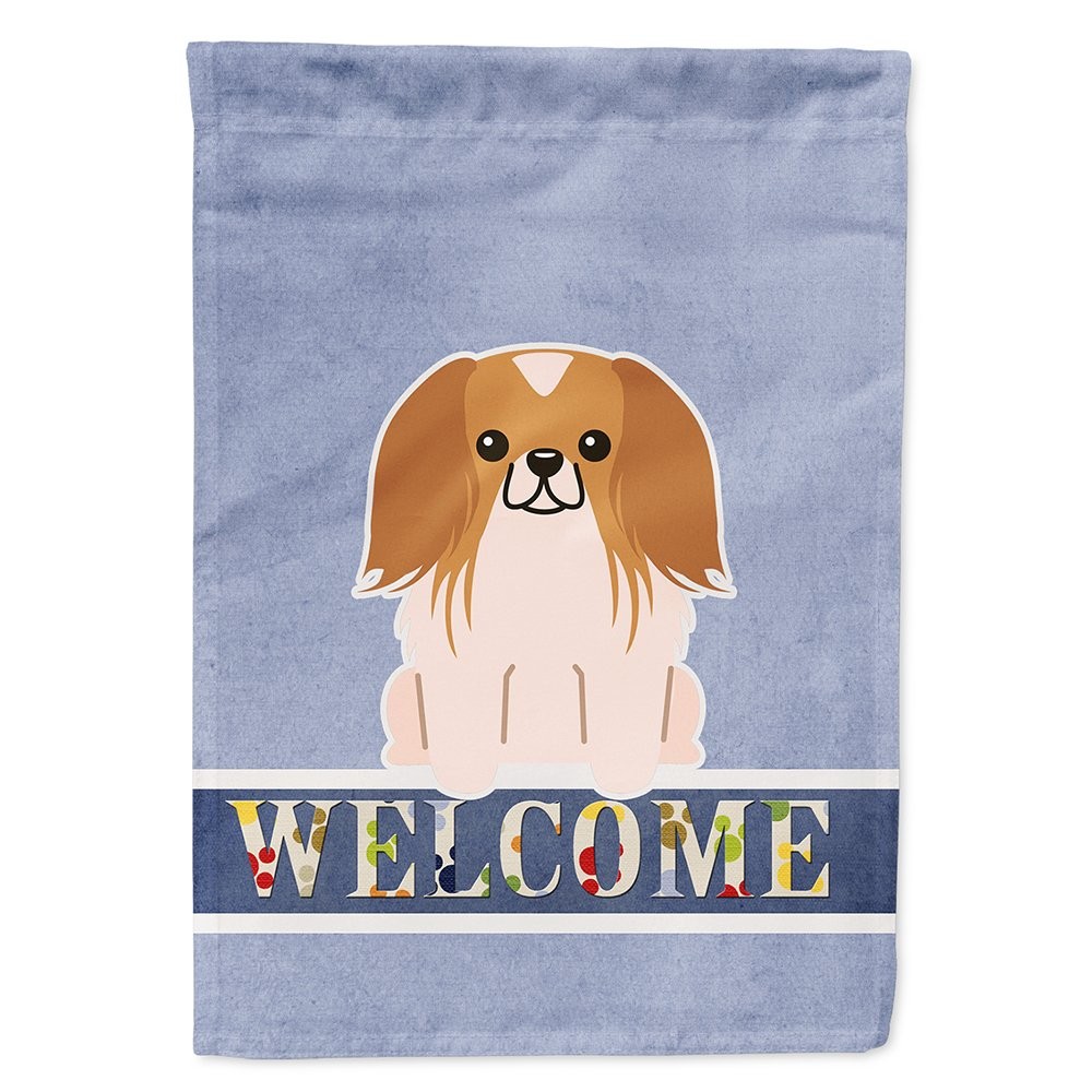 Caroline\'s Treasures BB5684CHF Pekingese Red White Welcome House Flag Large
