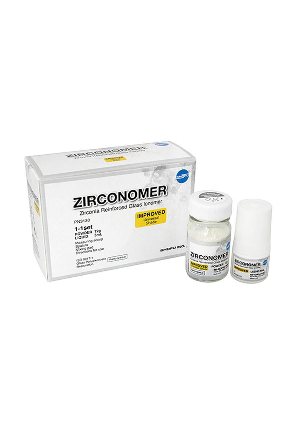 Shofu Zirconomer Improved Zirconia Reinforced Restorative Universal shade Dental