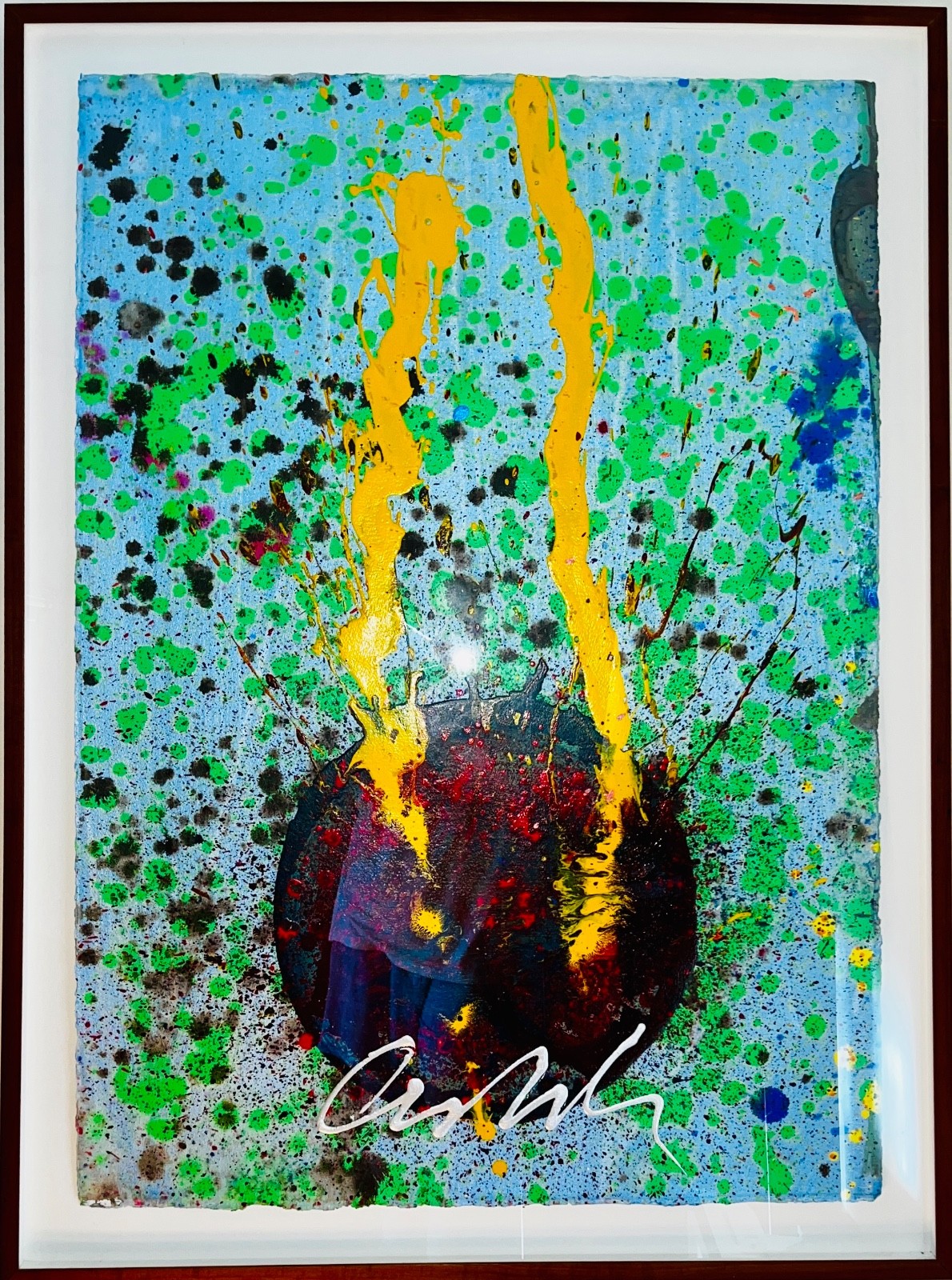 Original Acrylic Painting by Dale Chihuly 2009 Framed 42x36\