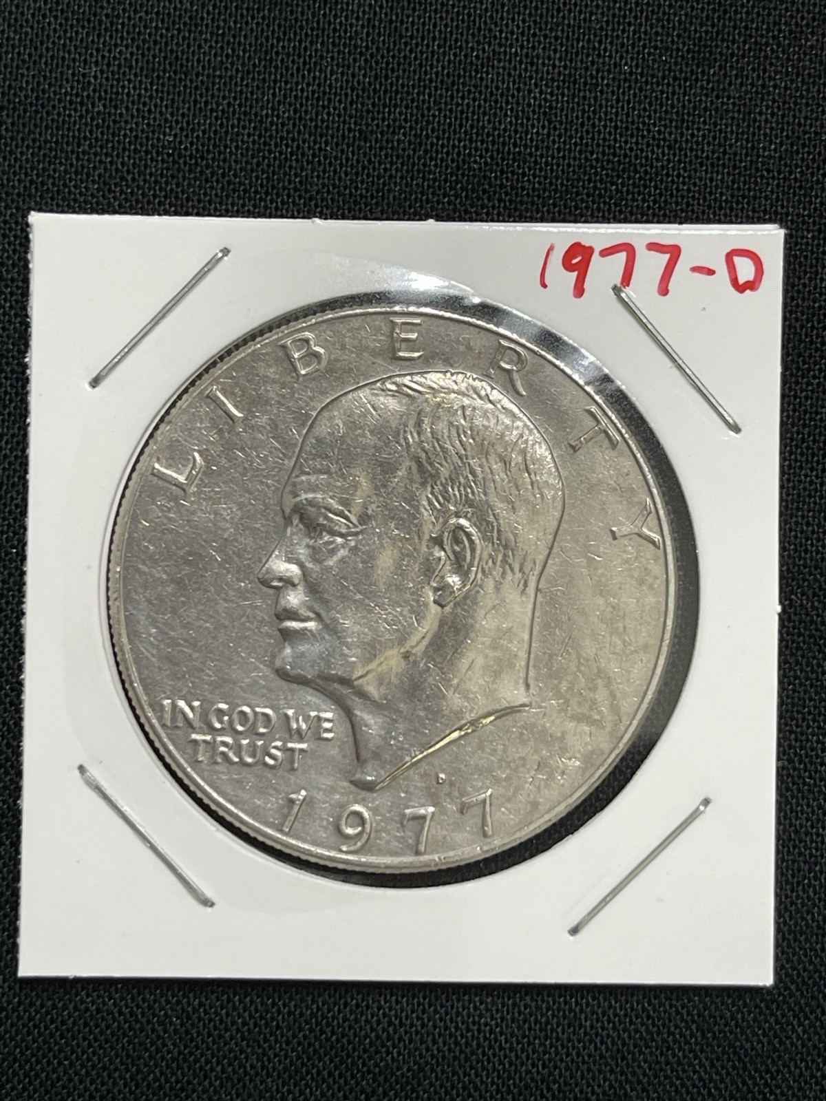 1977-D Eisenhower Dollar Friendly Eagle FS-901 Circulated $1 Coin KM# 203