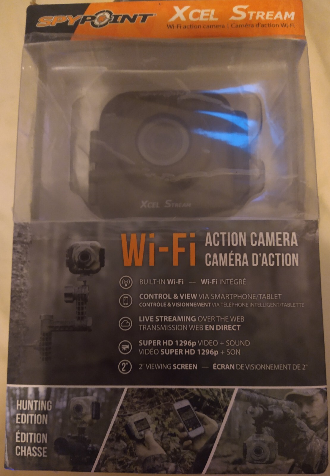 Xcel Stream Hunting Edition Camera Wifi HD Wide Angle Photo Video Recorder Camo