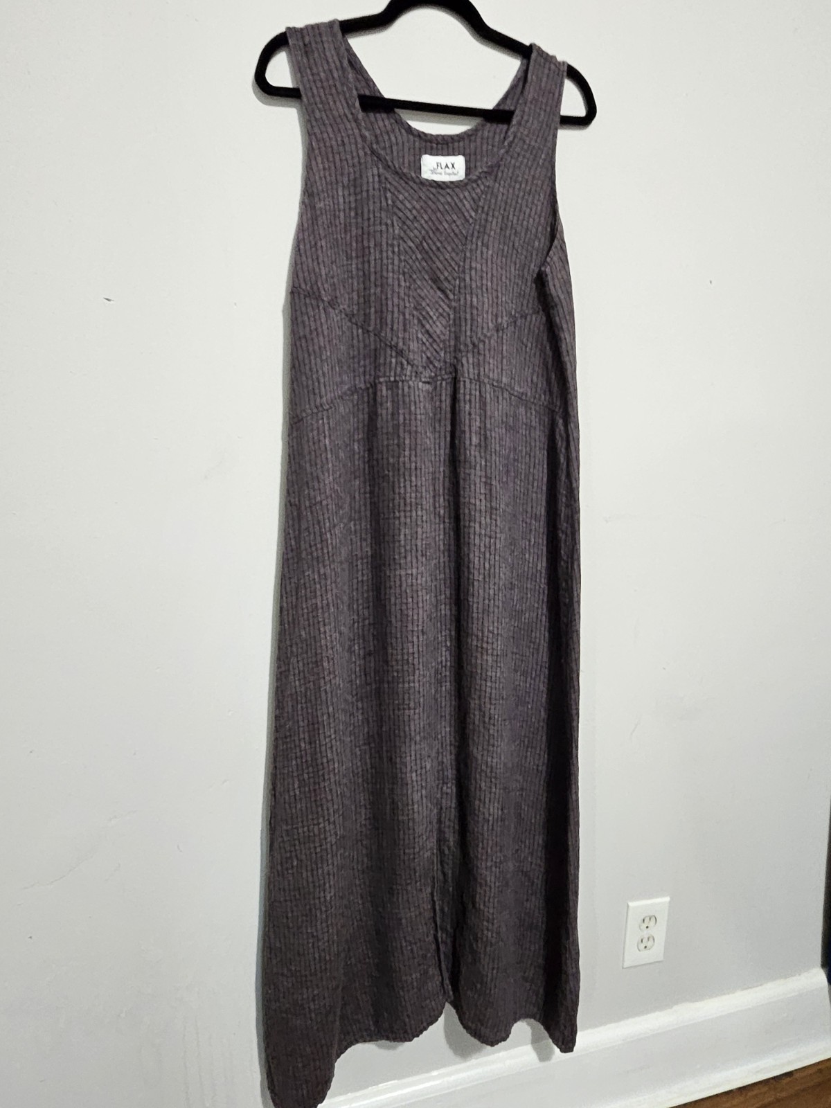 Flax by Jeanne Engelhart Vintage Linen Maxi Dress Medium 