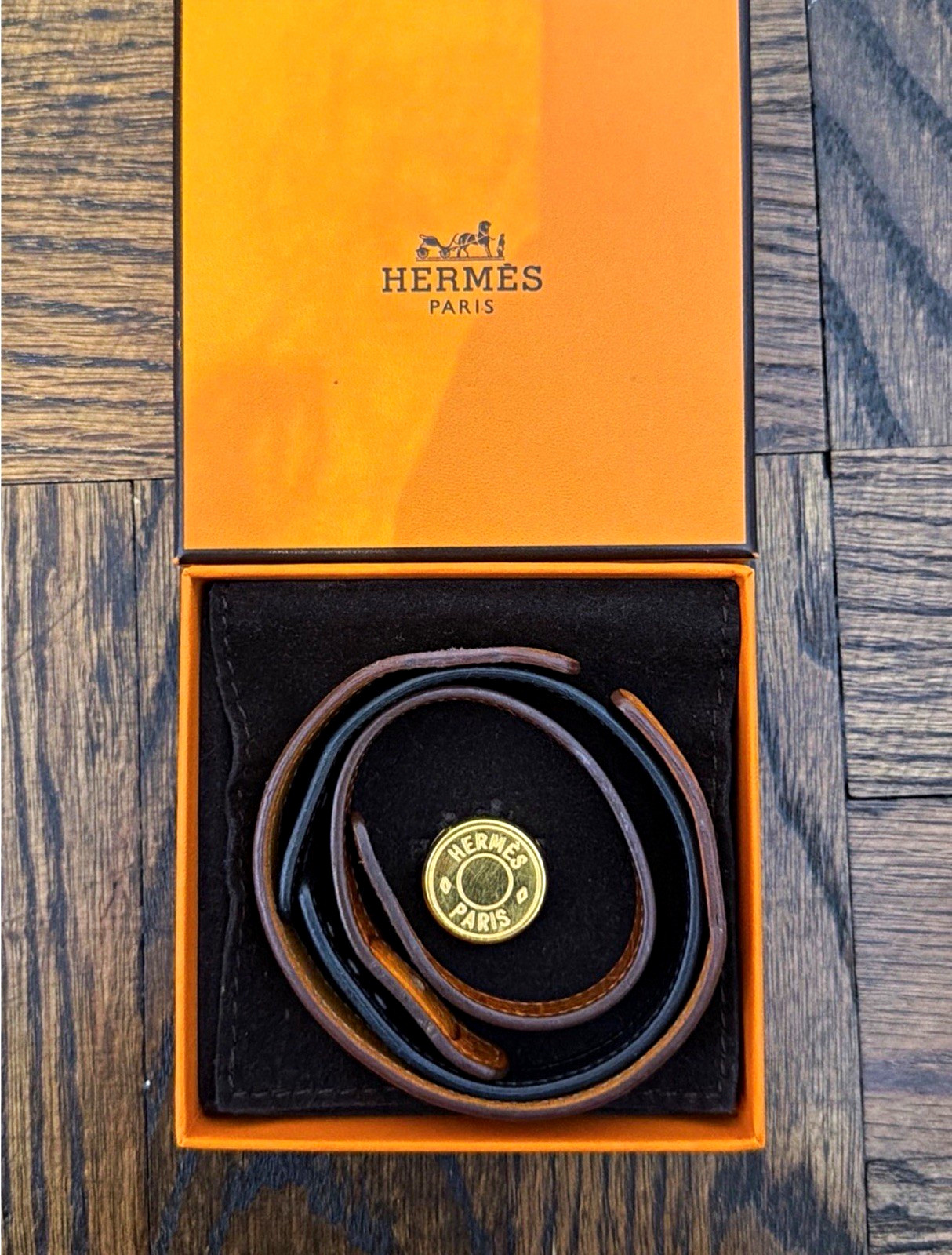 Hermès Clou de Selle Looping Interchangeable Leather Bracelet Set