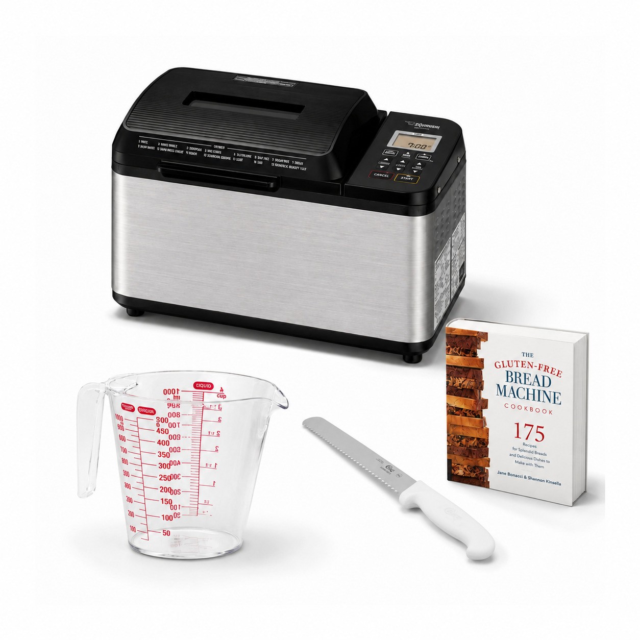 Zojirushi BB-PDC20BA Home Bakery Virtuoso Plus Breadmaker (2 LB) Bundle