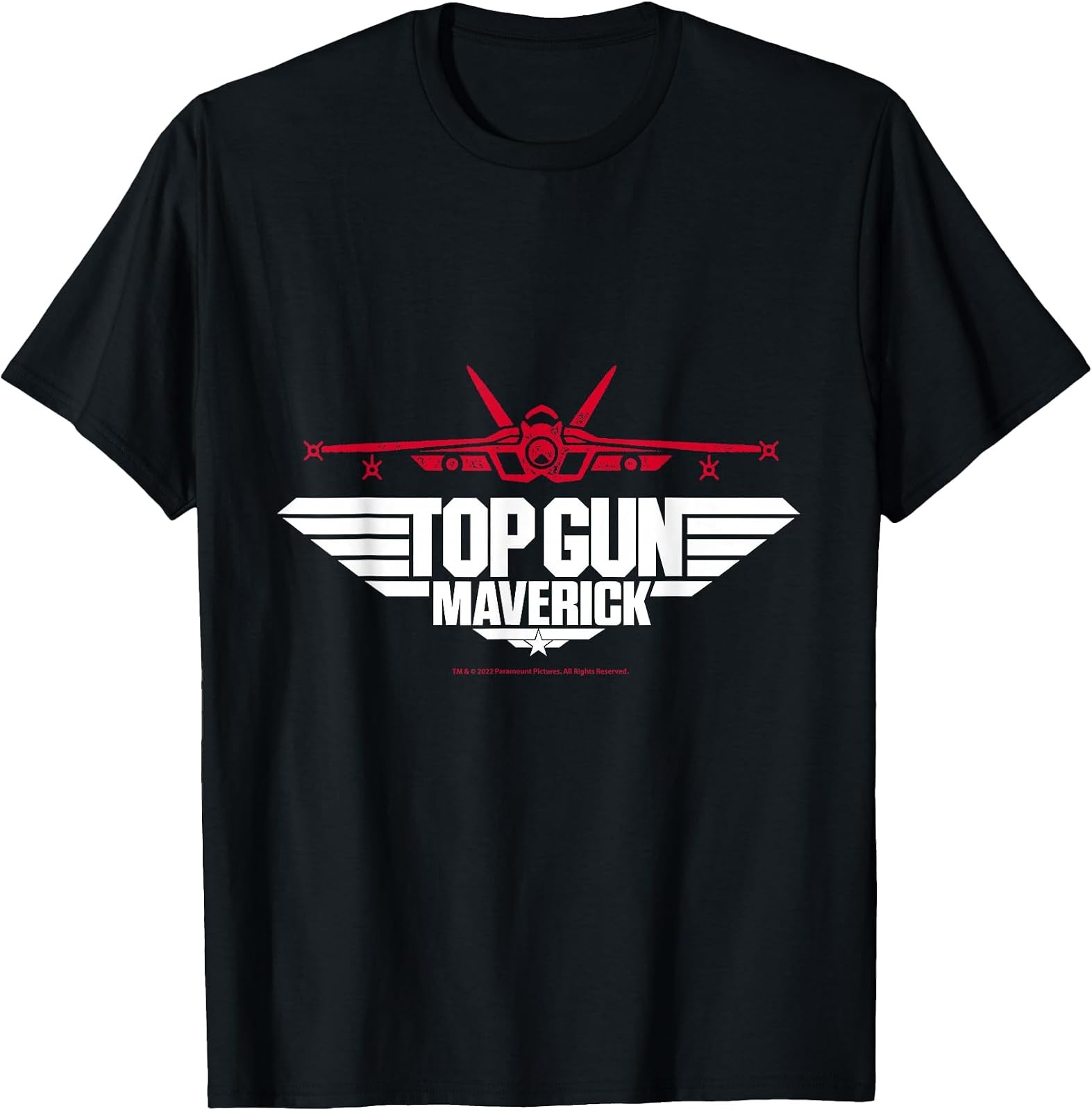 Top Gun-Inspired Fighter Jet Graphic Tee - Size Small