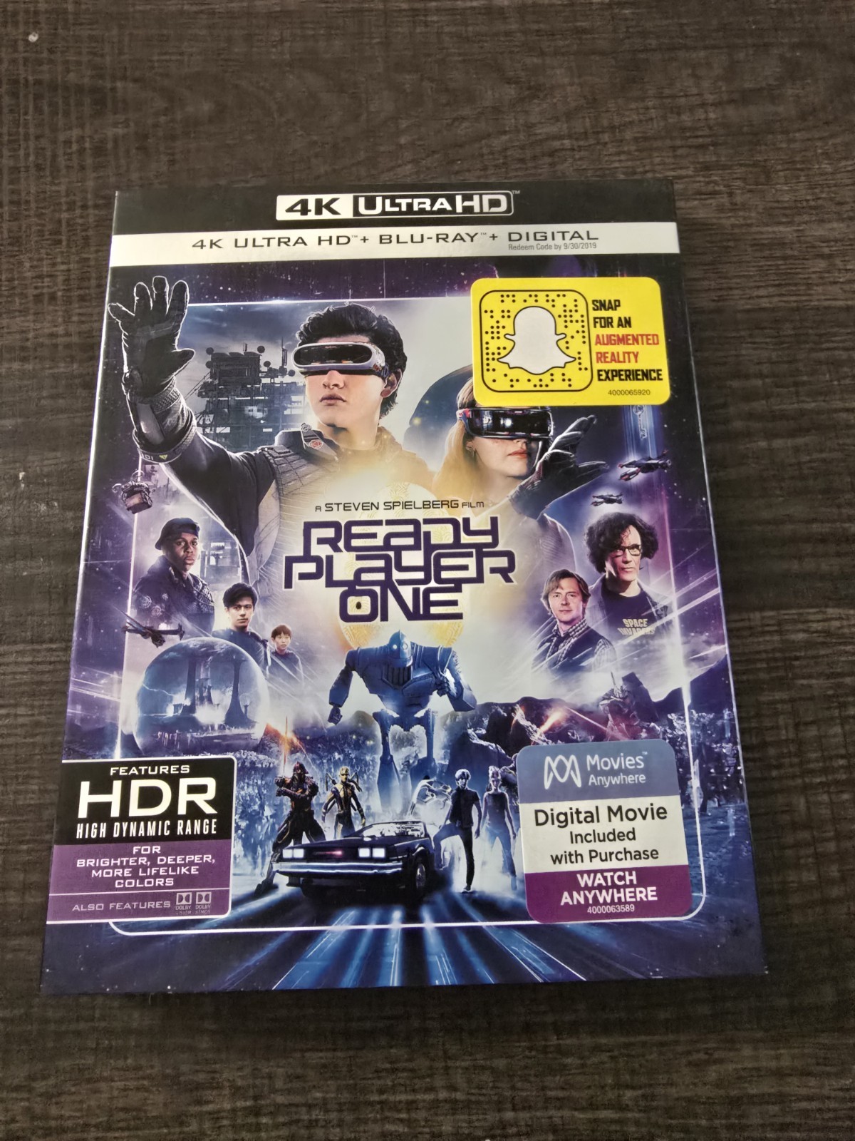 Ready Player One 4K Ultra HD + Blu-ray 2-Disc Set with Slipcover No Digital