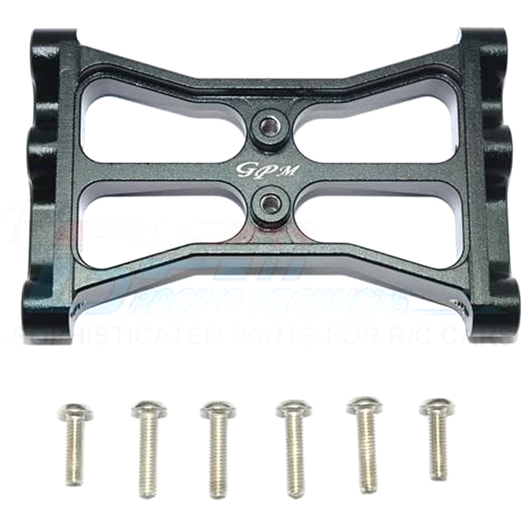 GPM Racing Aluminum Chassis Crossmember (7Pcs) Set Black : TRX-4 / TRX-6
