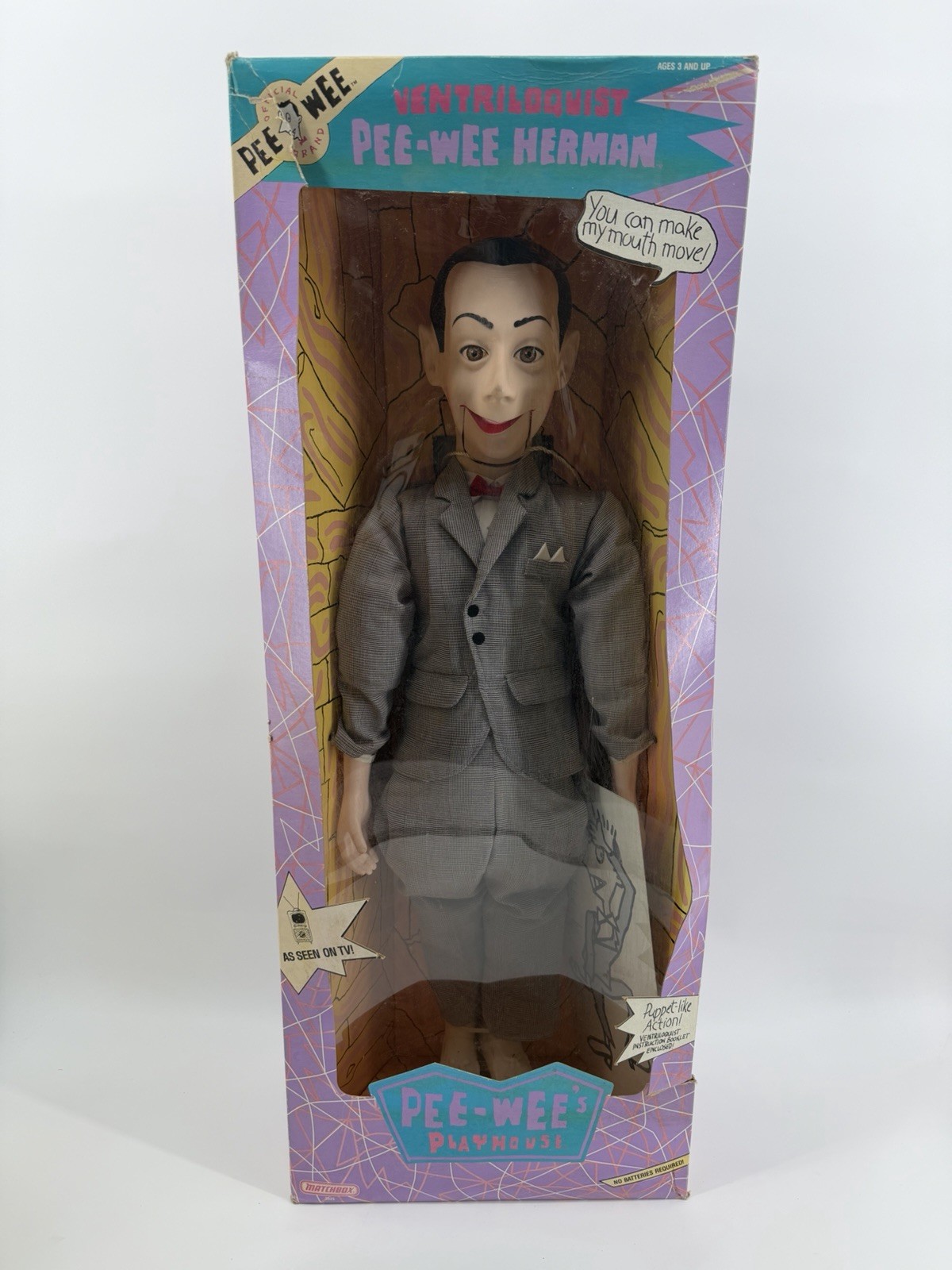 Vintage 1989 Matchbox Pee Wee Herman Large 26 Vintage 1989 Matchbox Pee Wee Herman Large 26