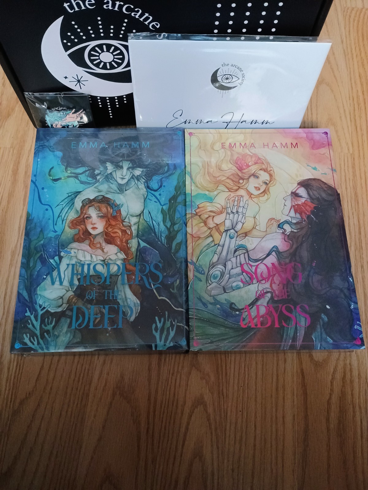 Arcane Society SIGNED Whispers of the Deep & Song of the Abyss Emma Hamm 