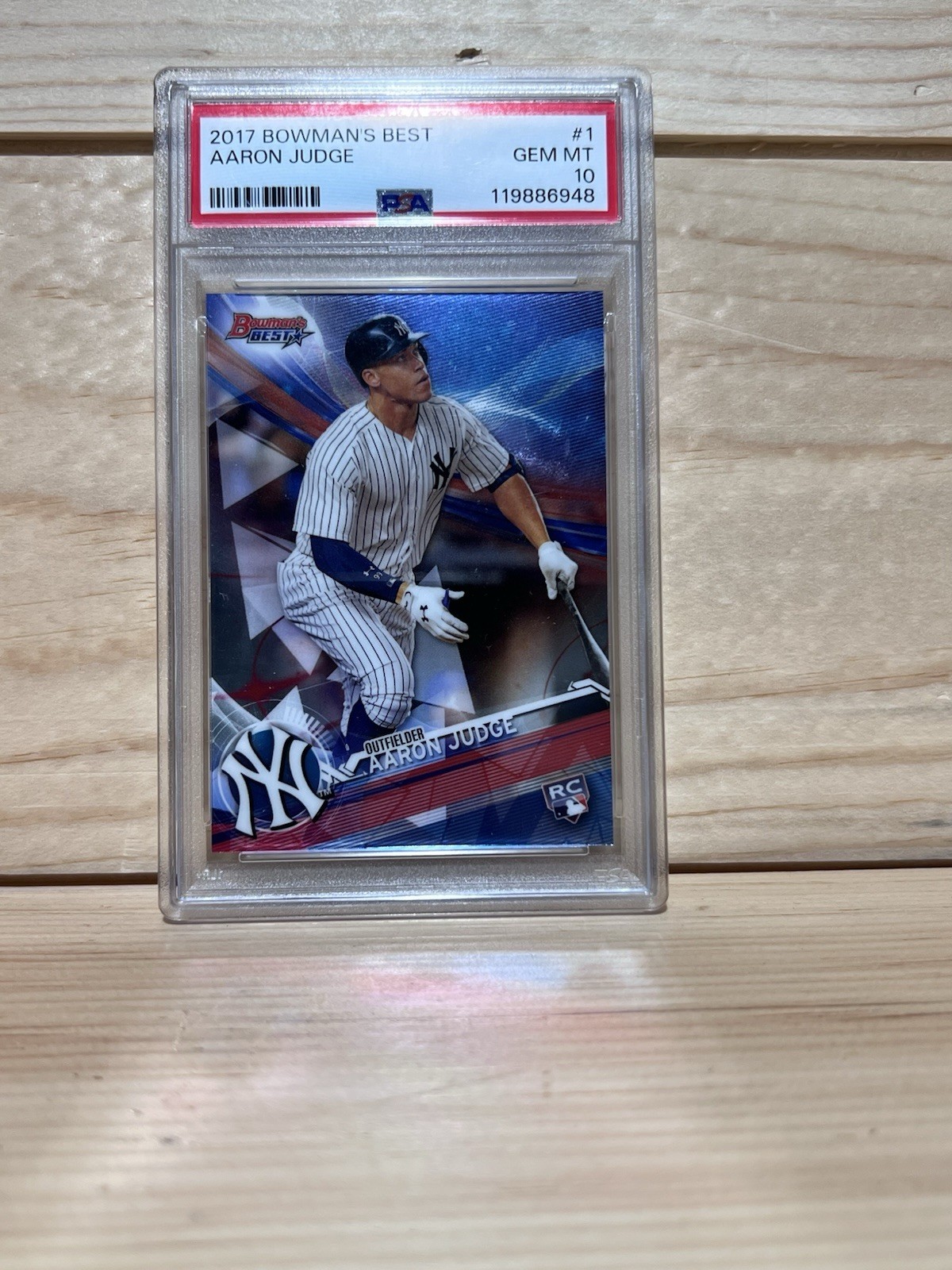 Topps 2017 Bowman's Best Aaron Judge #1 Rookie Base PSA 10 New York Yankees