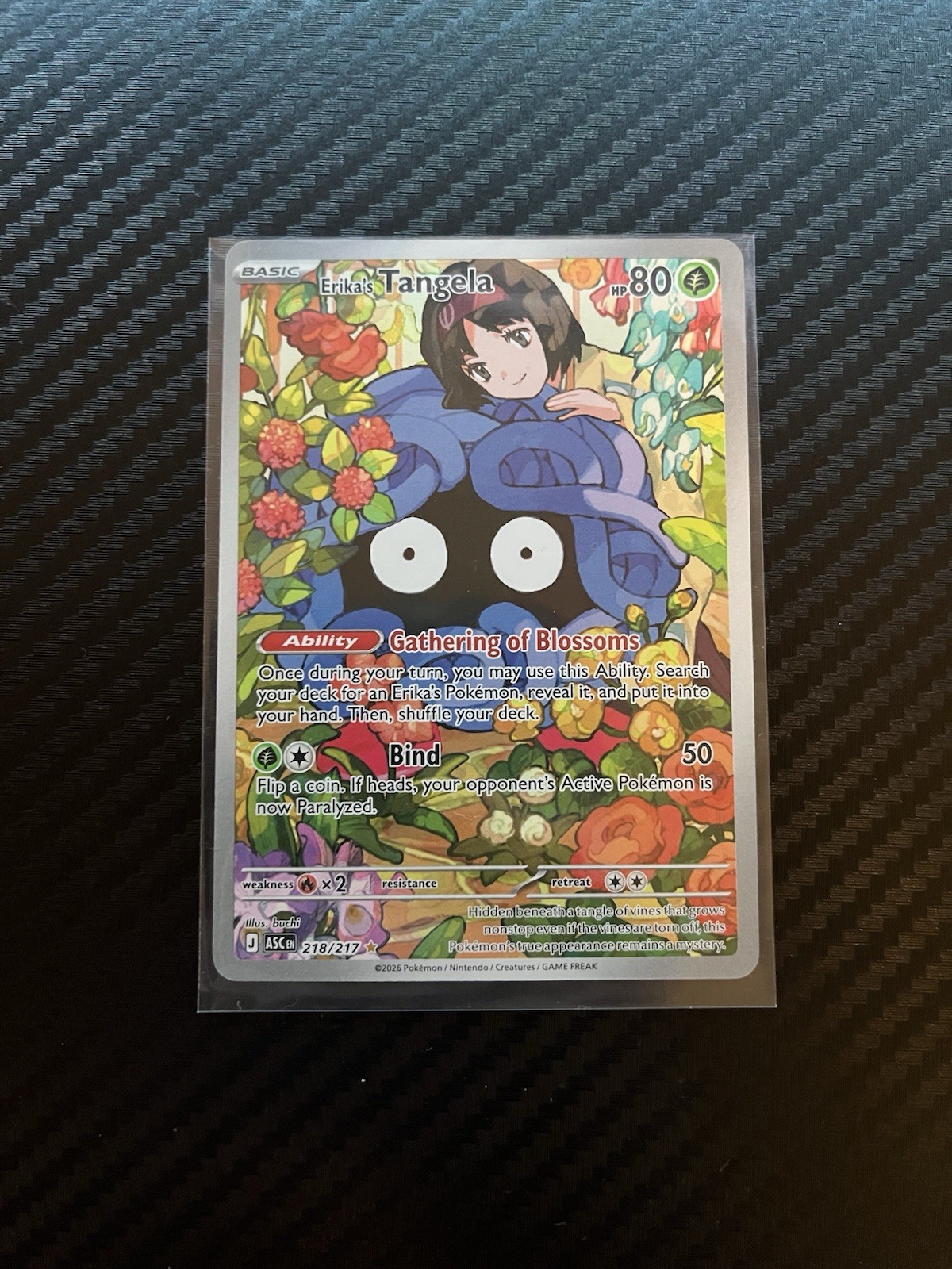 Erika's Tangela 218/217 Me: Ascended Heroes Holo Erika's Tangela 218/217 Me: Ascended Heroes Holo