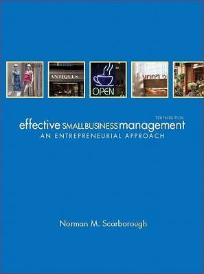 Effective Small Business Management, Norman M. Scarborough (TEXTBOOK)
