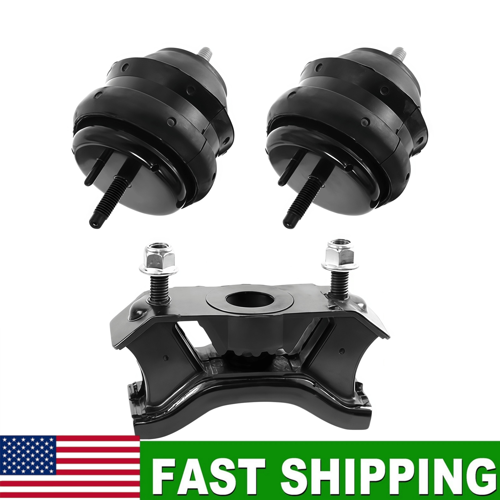 3PCS SET HYD. ENGINE MOUNTS & TRANS MOUNT FOR CADILLAC CTS 2013-2008 3.6L AWD US 3PCS SET HYD. ENGINE MOUNTS & TRANS MOUNT FOR CADILLAC CTS 2013-2008 3.6L AWD US