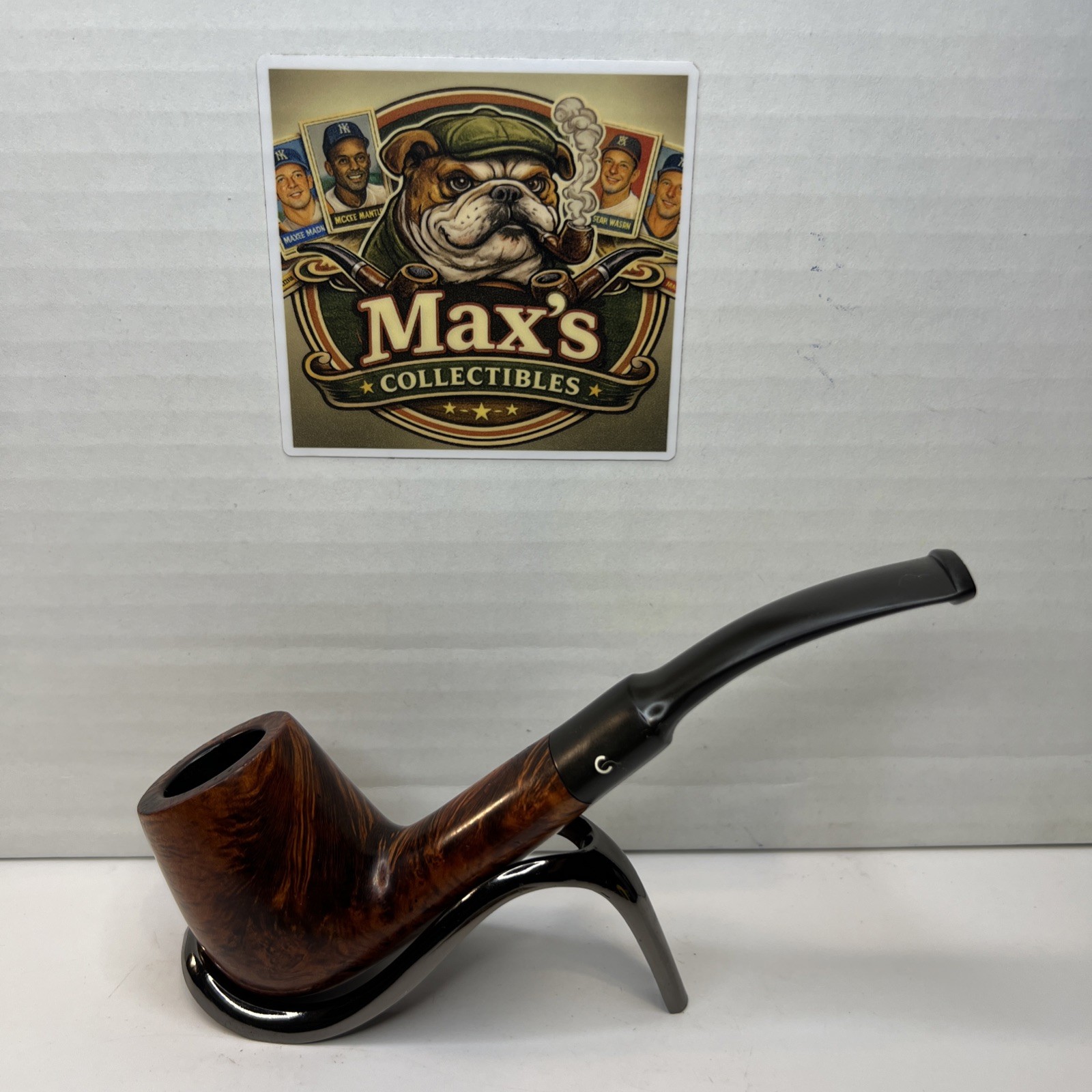 Vintage Comoy’s Guildhall 746 Slightly Bent Billiard Oval Shank C On Stem Vintage Comoy’s Guildhall 746 Slightly Bent Billiard Oval Shank C On Stem