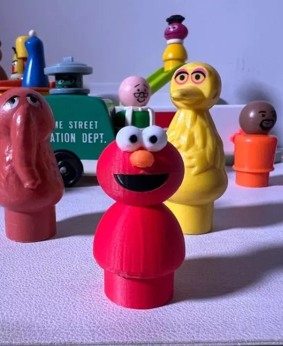 Vintage Little People Styled - 3D Custom Sesame Street Figures