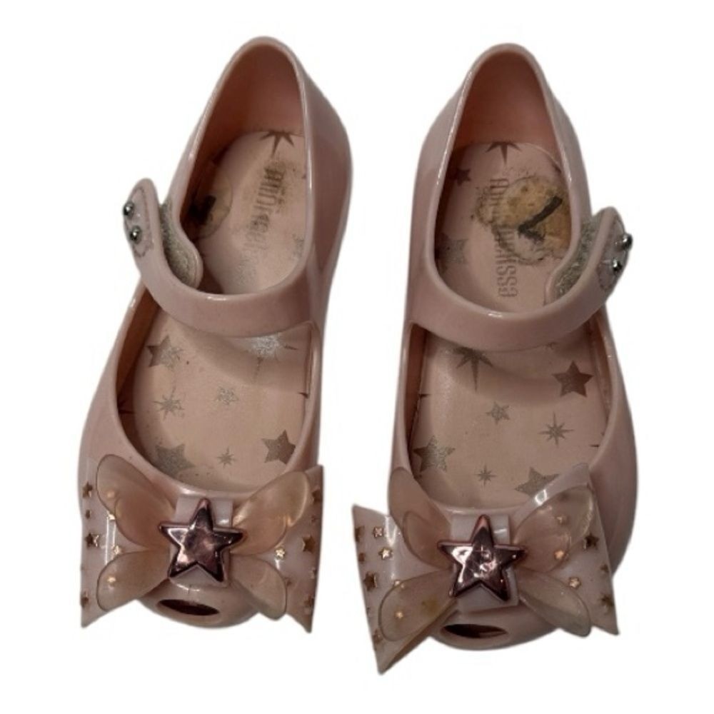 Mini Melissa Girl\'s Ultragirl Star Toddler Ballet Flats. Size 7.