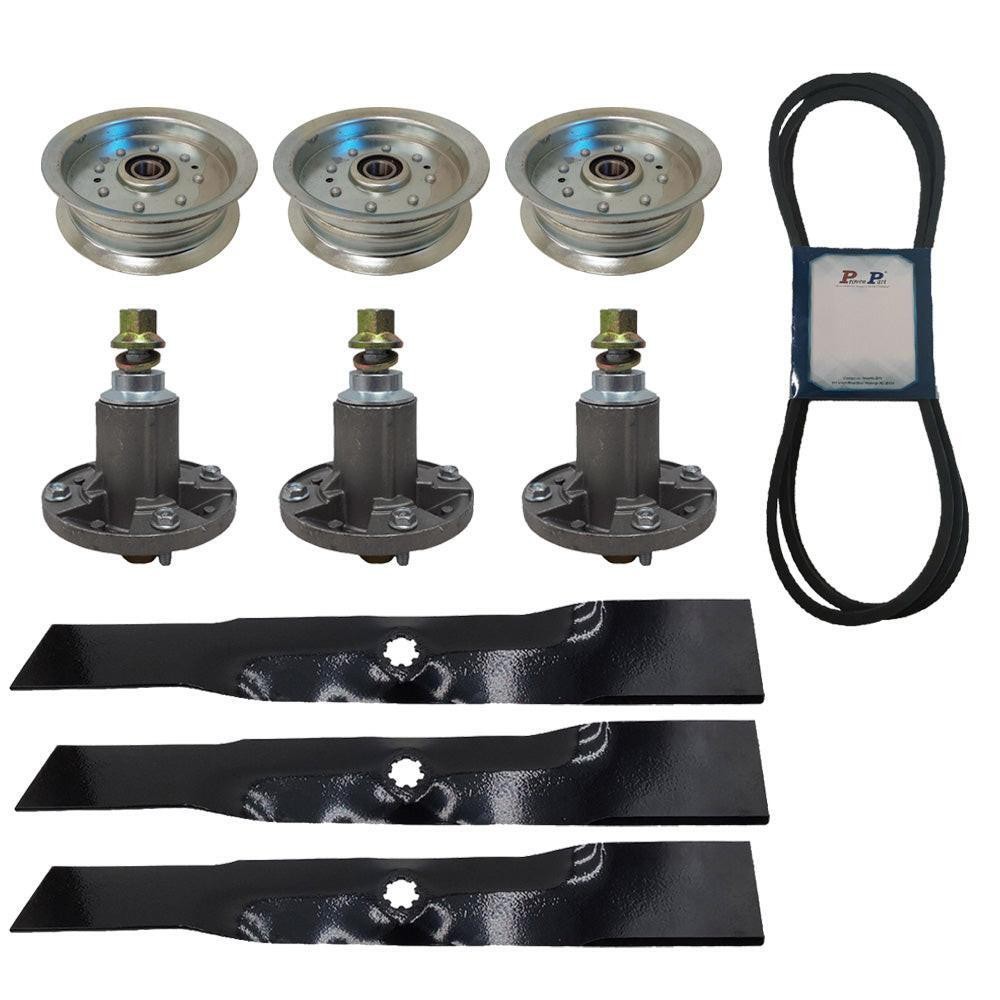 Deck Kit Blades Belt Pulleys Spindles GY20684 GX21395 GY21099 GY20629 GY20867